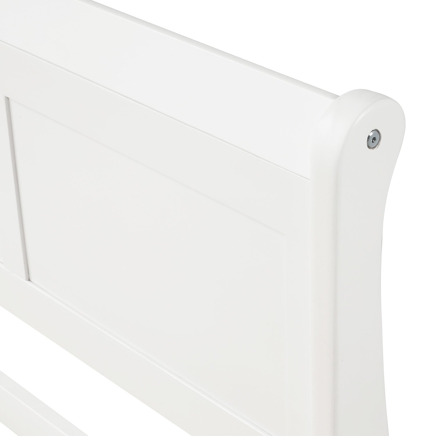 Wood Platform Bed Twin Bed Frame Mattress Foundation Sleigh Bed with Headboard/Footboard/Wood Slat Support - Abrihome