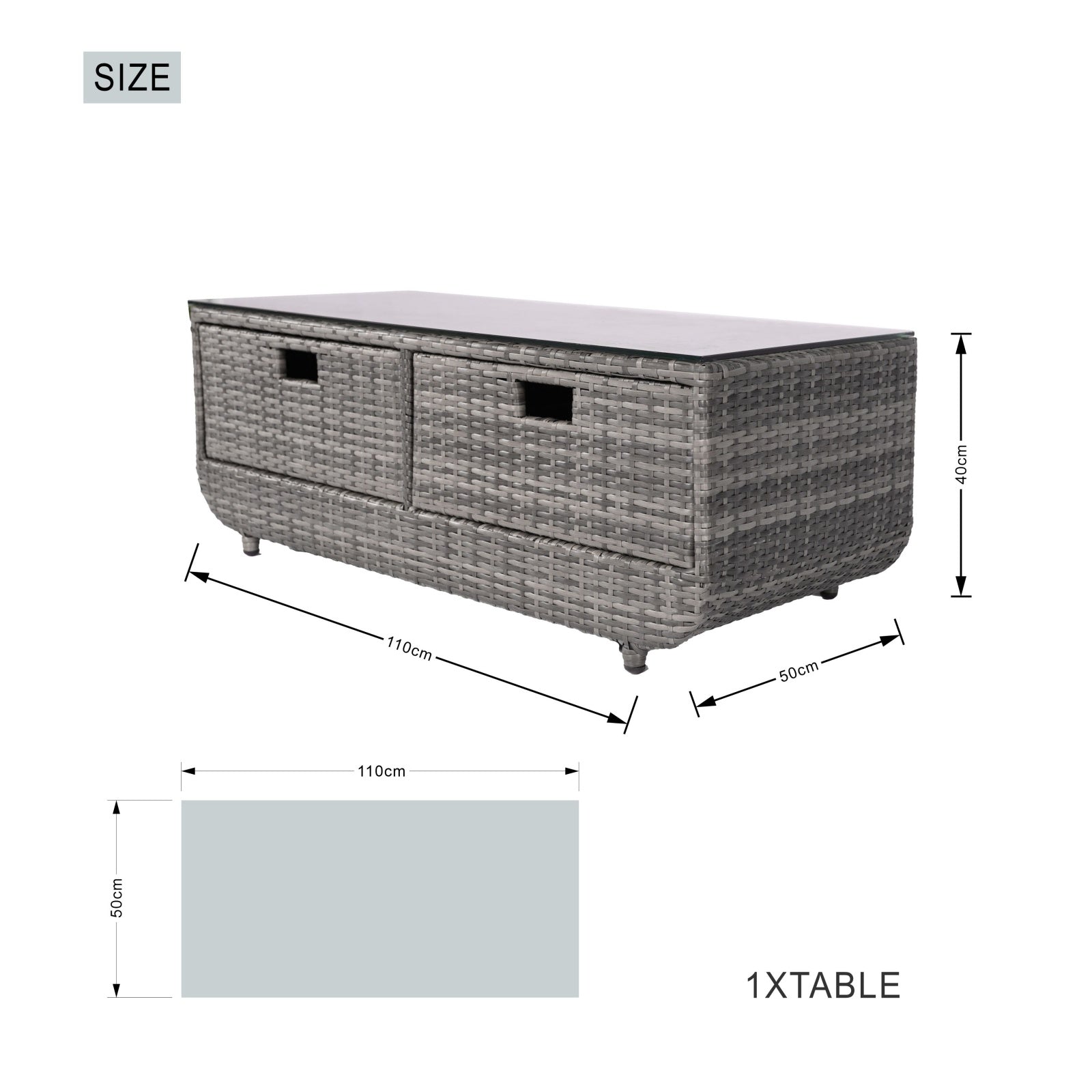 5-Piece Outdoor Conversation Sofa Set(PAS-1515-SET) - Abrihome