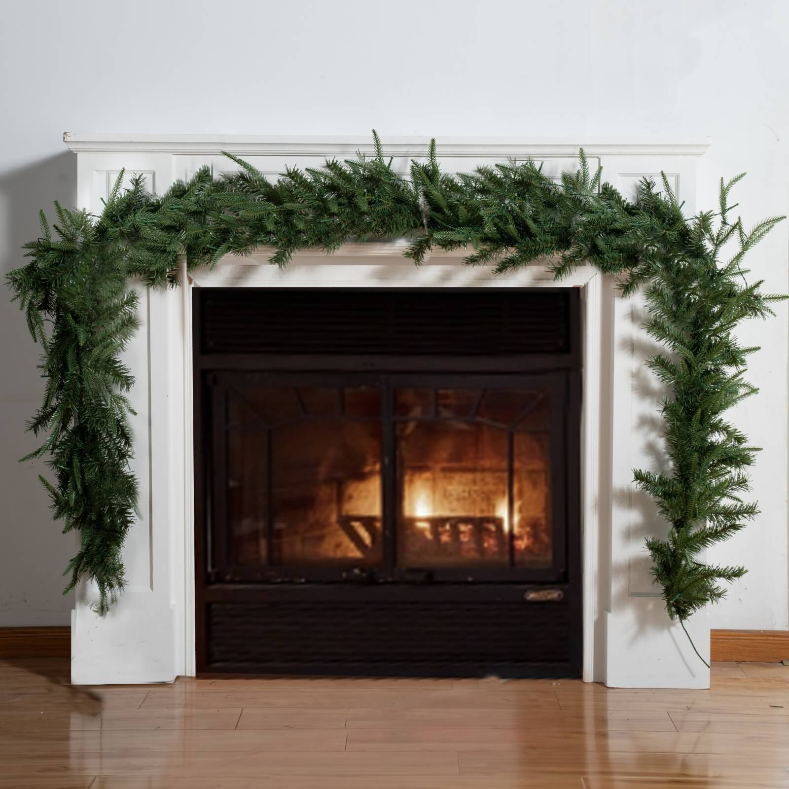 Pine Needle Garland with Optional Warm White LED Lights(PJG-2513) - Abrihome