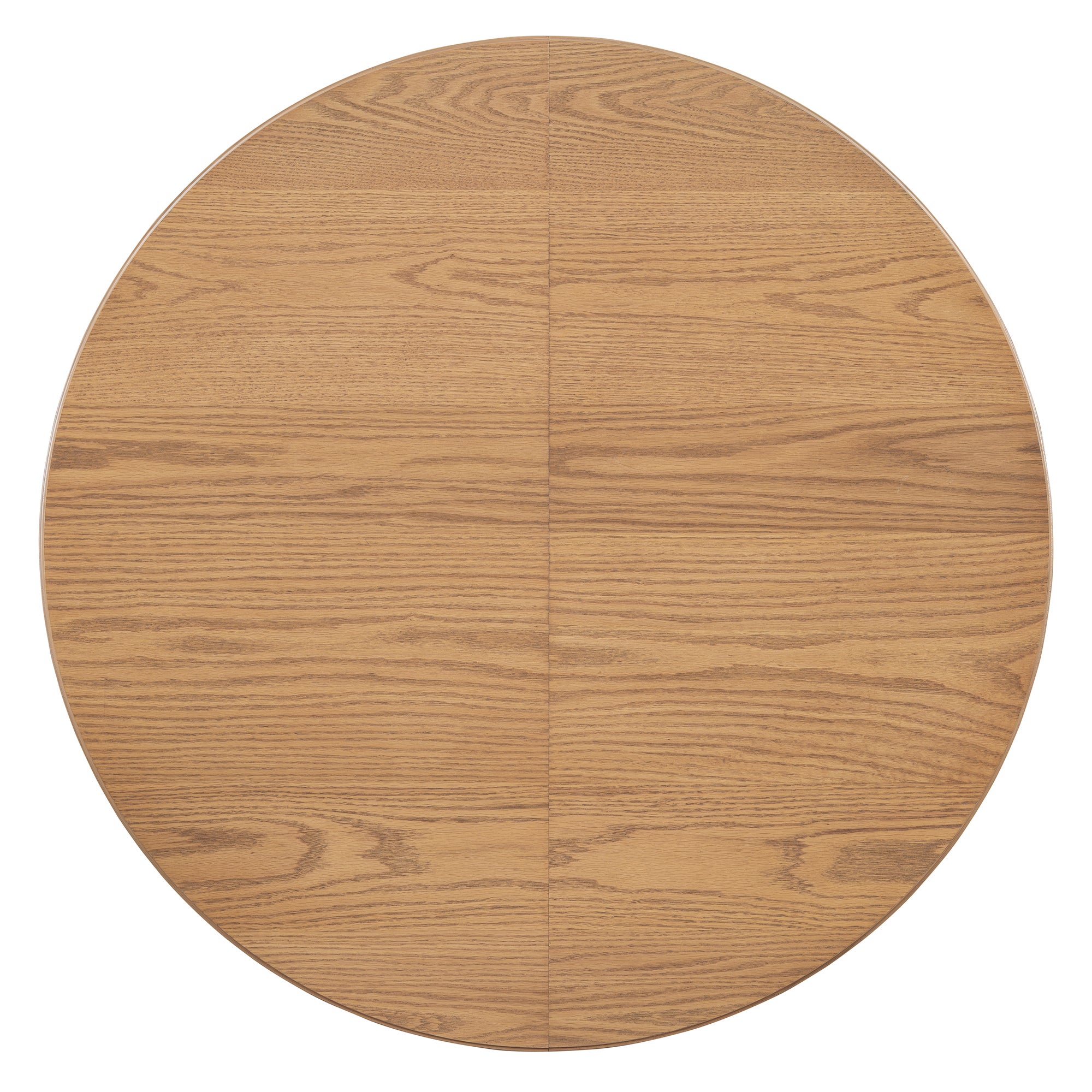 TREXM 5-Piece Retro Rustic Functional Dining Set Unique Geometric Design, 1 Extendable Table with a 16-inch Leaf and 4 Upholstered Chairs Ideal for Dining Room and Kitchen (Natural) - Abrihome