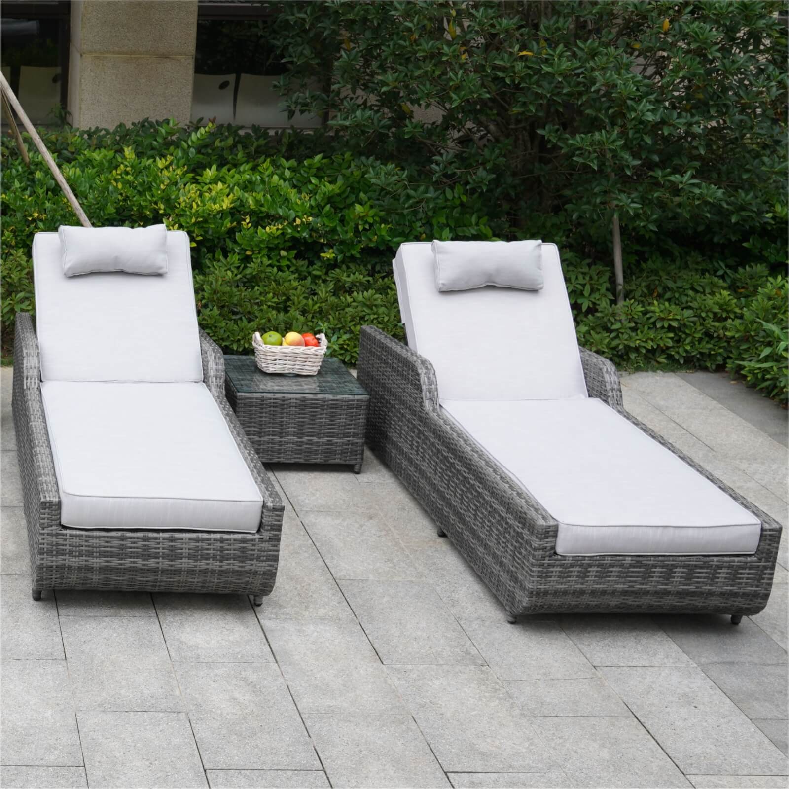 Outdoor Wicker Reclining Chaise Lounge(PAL-1127B) - Abrihome