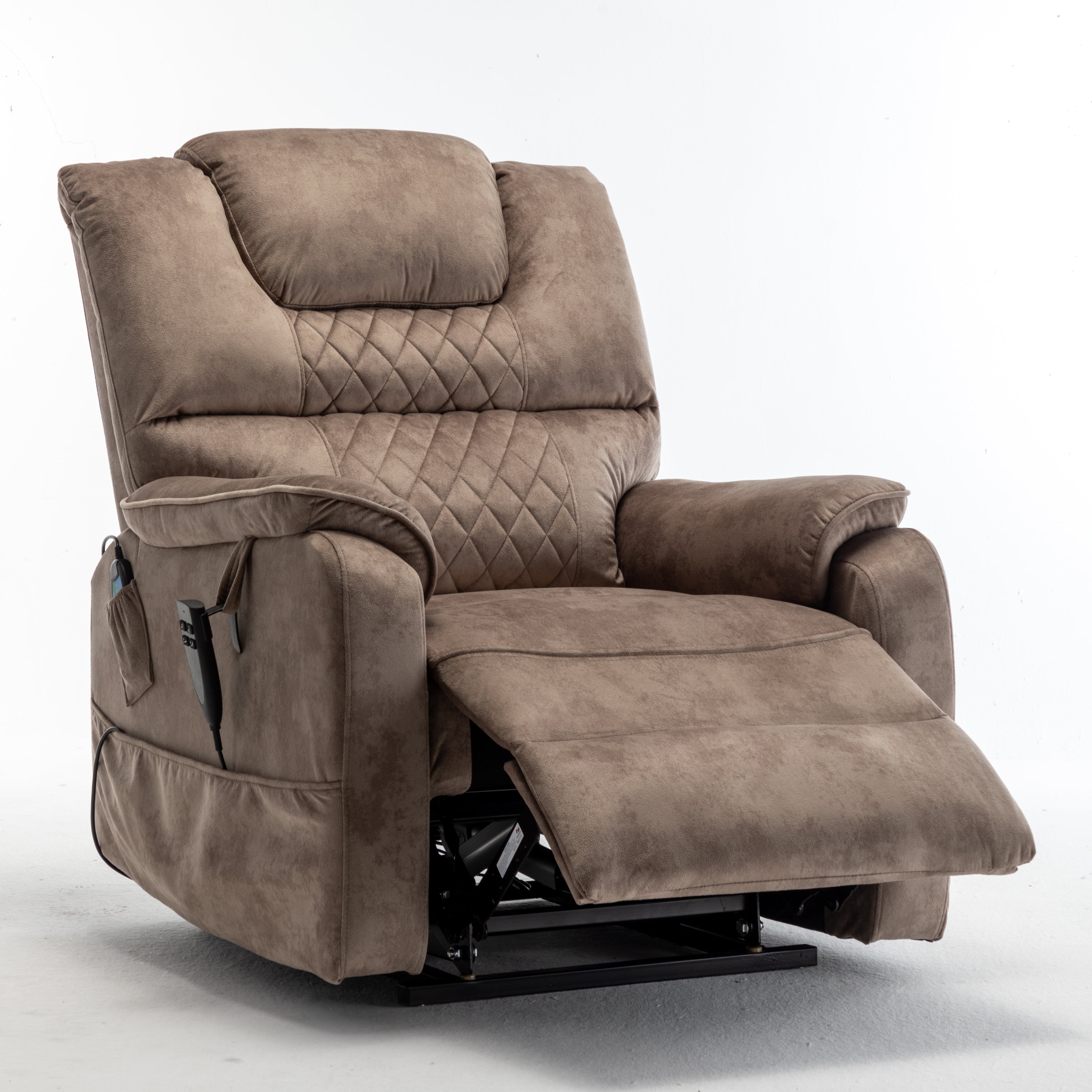 Lounge chair lift chair relax sofa chair sitting room furniture sitting room power supply elderly electric lounge chair (180 degree lying flat) - Abrihome