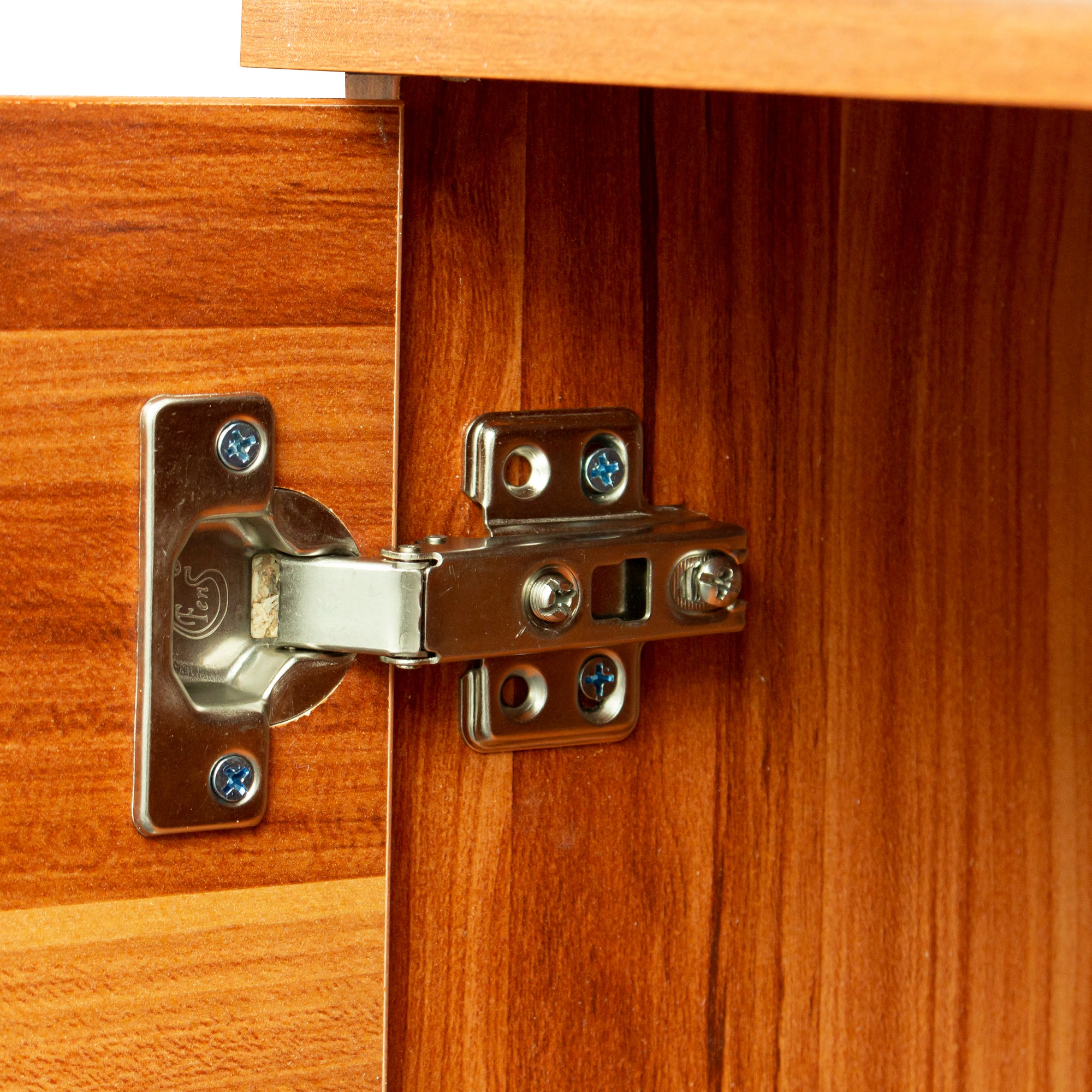 Walnut TV Stand for 70 Inch TV Stands, Media Console Entertainment Center Television Table, 2 Storage Cabinet with Open Shelves for Living Room Bedroom - Abrihome