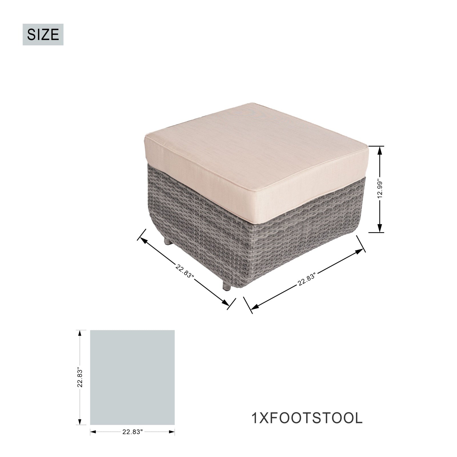 5-Piece Outdoor Conversation Sofa Set(PAS-1515-SET) - Abrihome