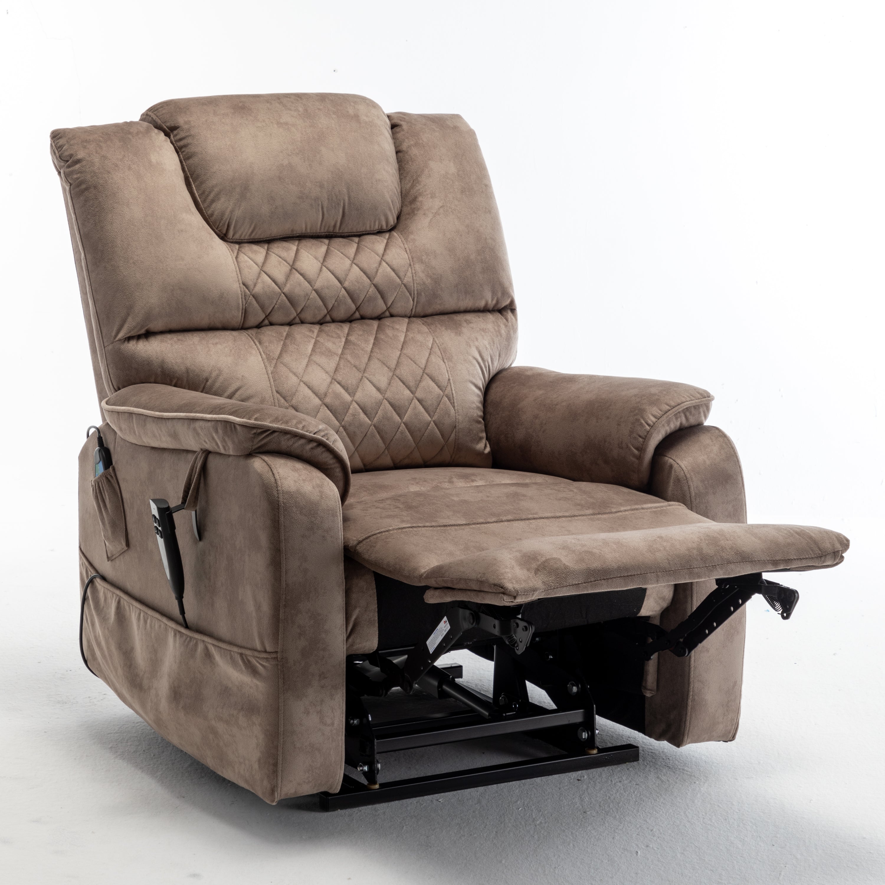 Lounge chair lift chair relax sofa chair sitting room furniture sitting room power supply elderly electric lounge chair (180 degree lying flat) - Abrihome