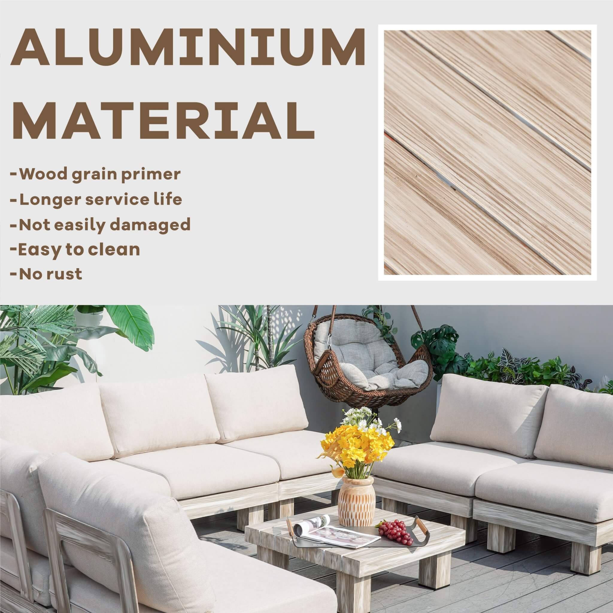 L3 Outdoor Sectional Sofa Set (PAS-2510-L3-SET) - Abrihome