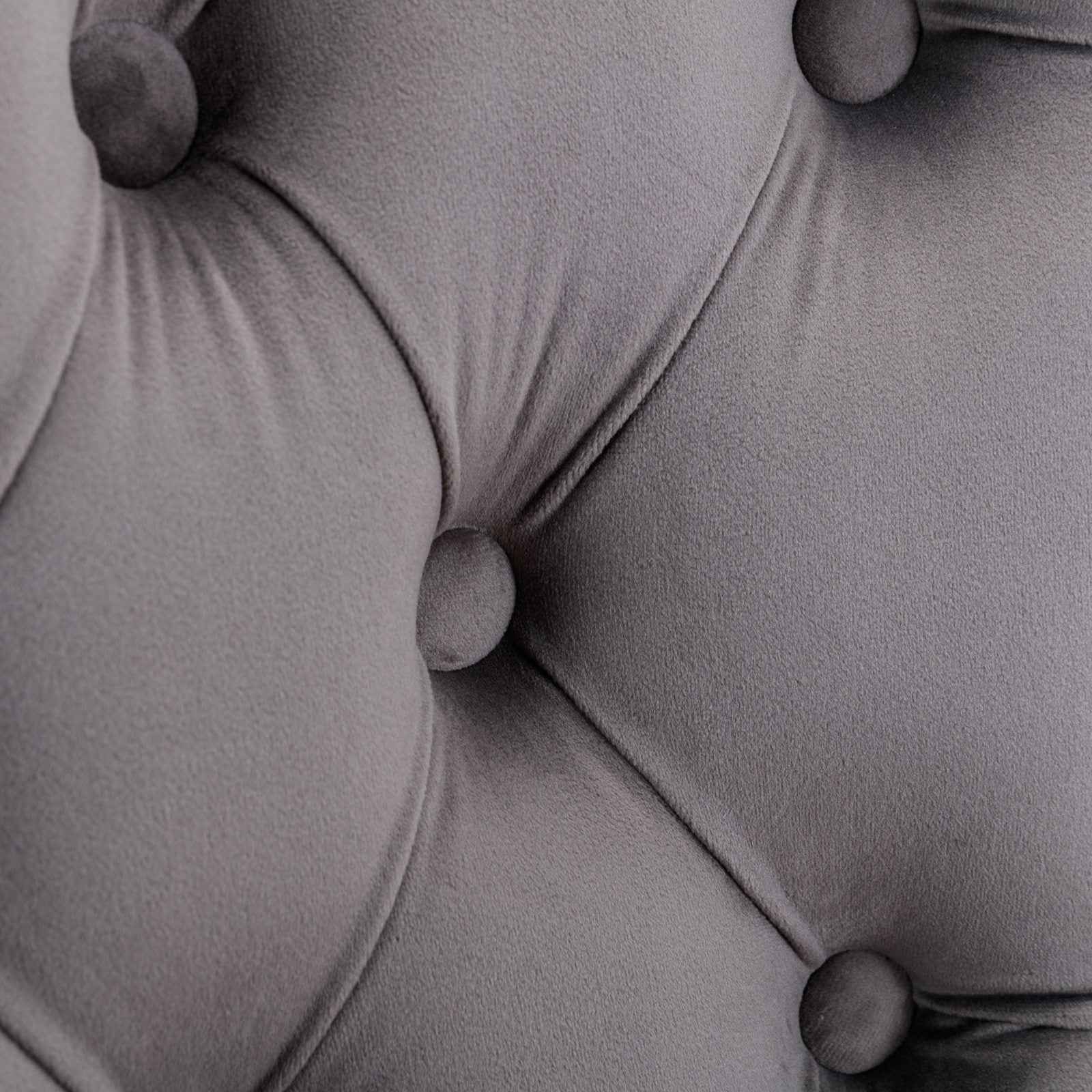 A&A Furniture,Thick Golden Swivel Velvet Barstools Adjusatble Seat Height from 25-33 Inch, Modern Upholstered Bar Stools with Backs Comfortable Tufted for Home Pub and Kitchen Island (Gray,Set of 2)