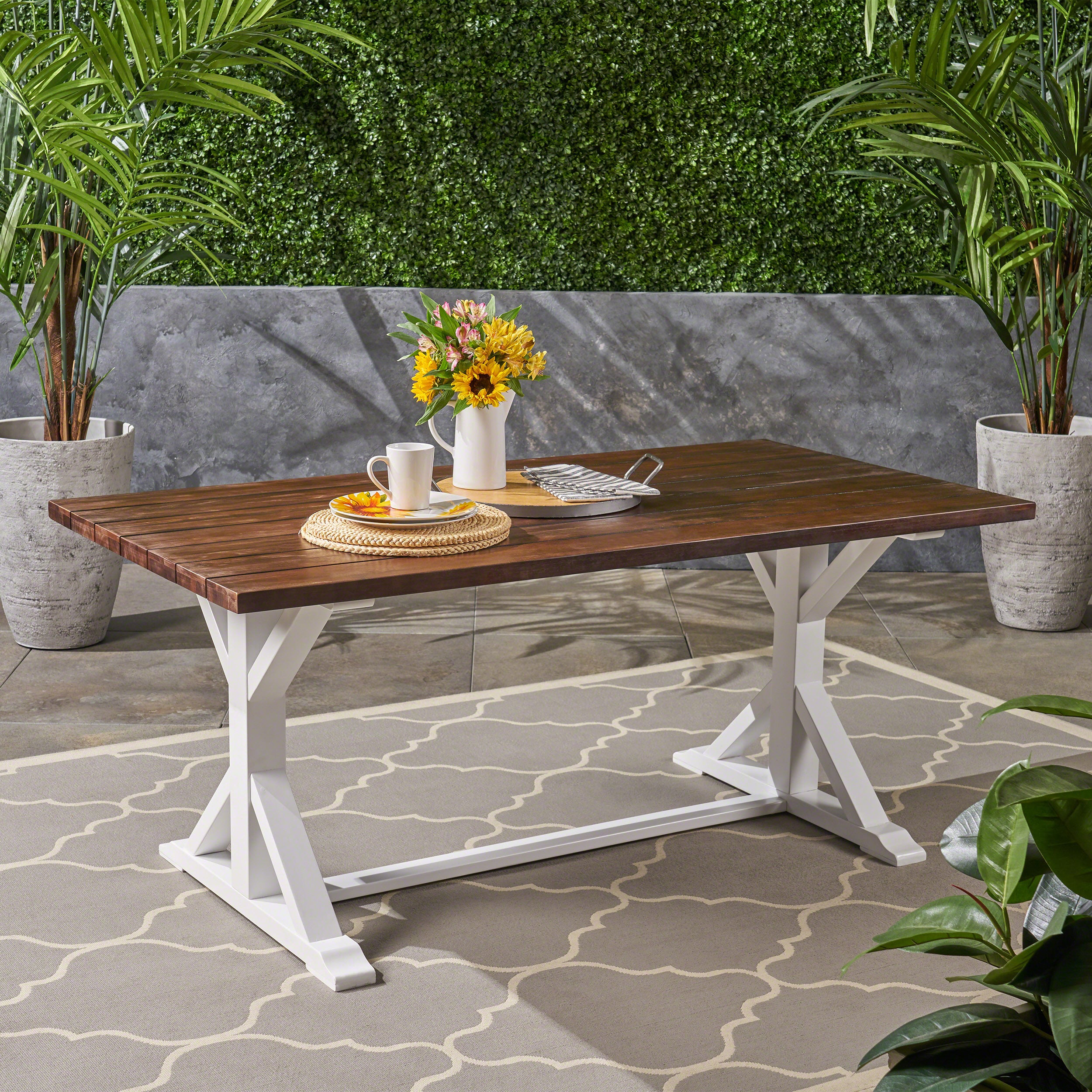 CASSIA FARMHOUSE DINING TABLE - Abrihome