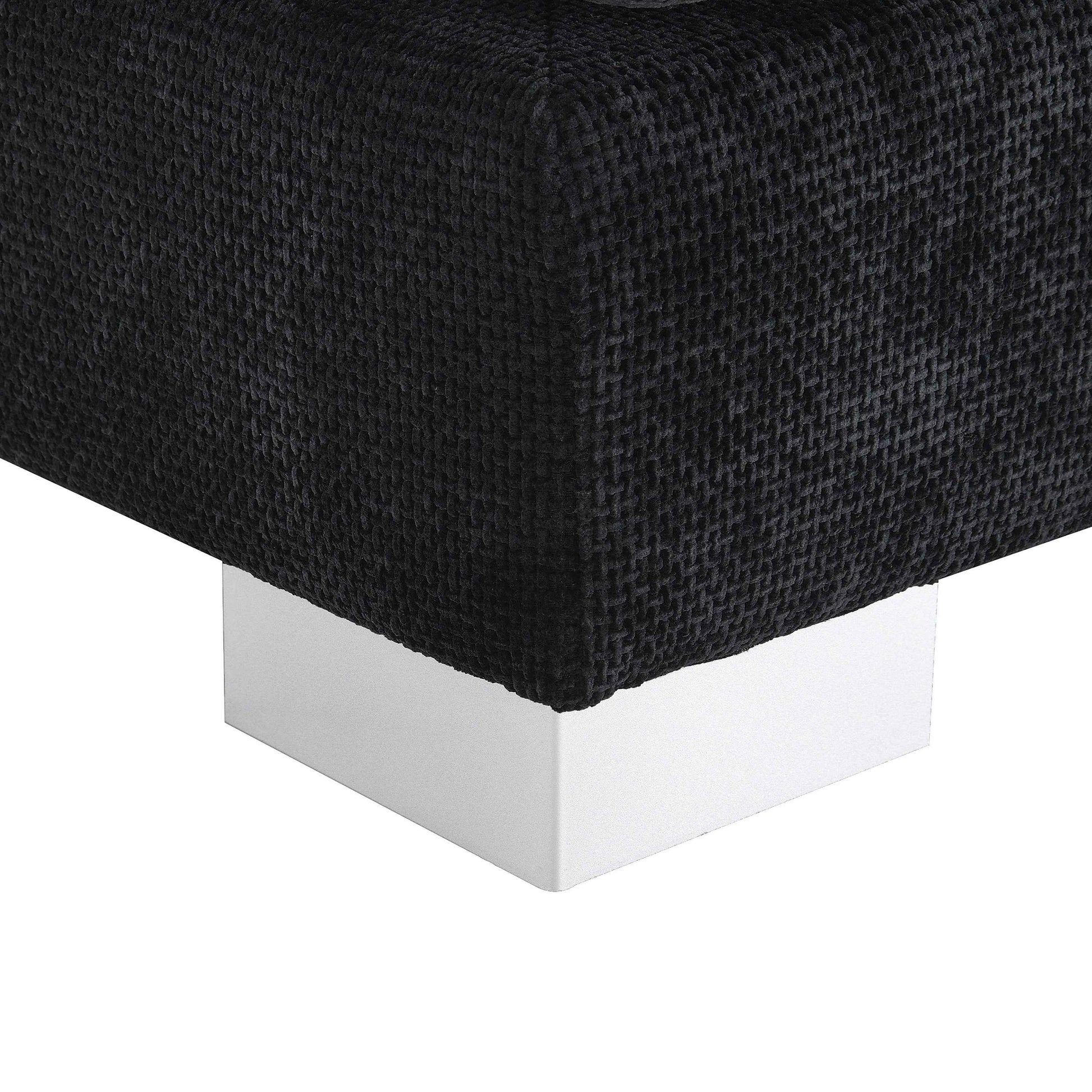 Modern Cloud L-Shaped Sectional Sofa with Chaise, Chenille Fabric, 3 Colors, 96*56 inches