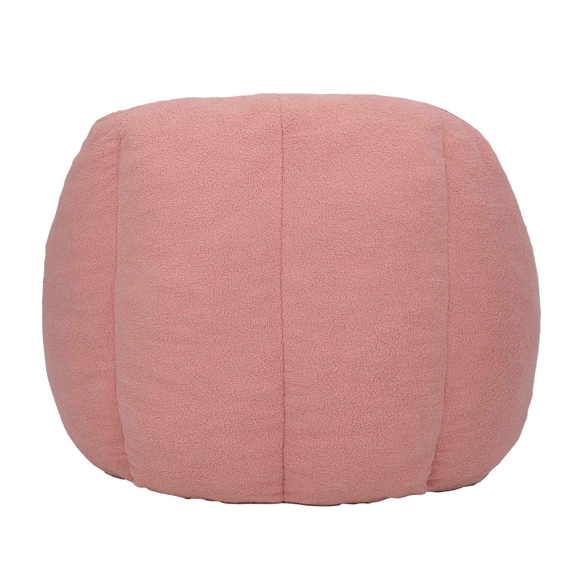 Comfy Bean Bag Chair with Memory Foam Filler – Tufted Soft Stuffed Bean Bag Sofa for Dorm, Apartment, or Living Room – Pink