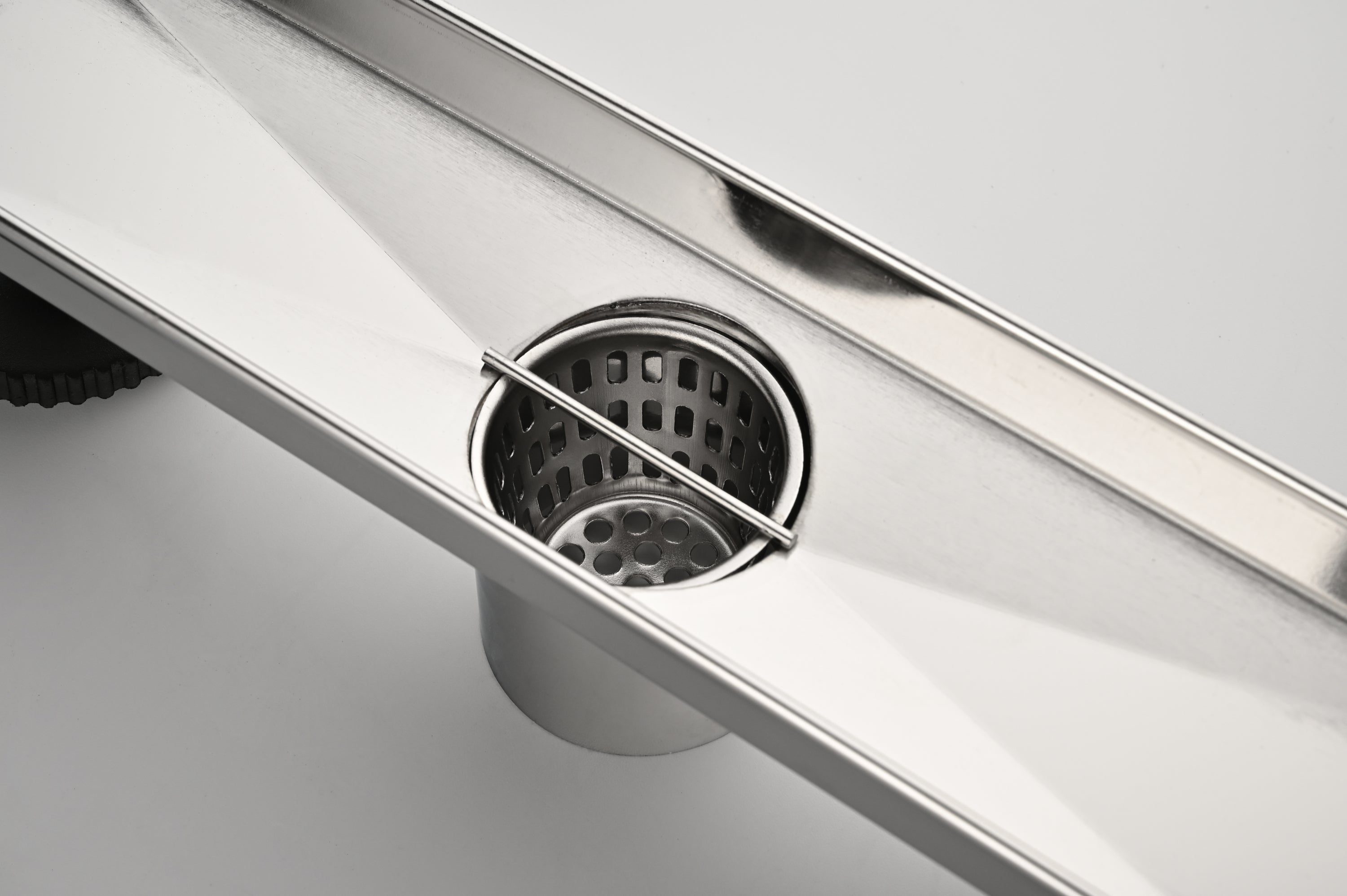 12 Inches Linear Shower Drain with Removable Cover, 304 Stainless Shower Drain  Included Hair Strainer and Leveling Feet