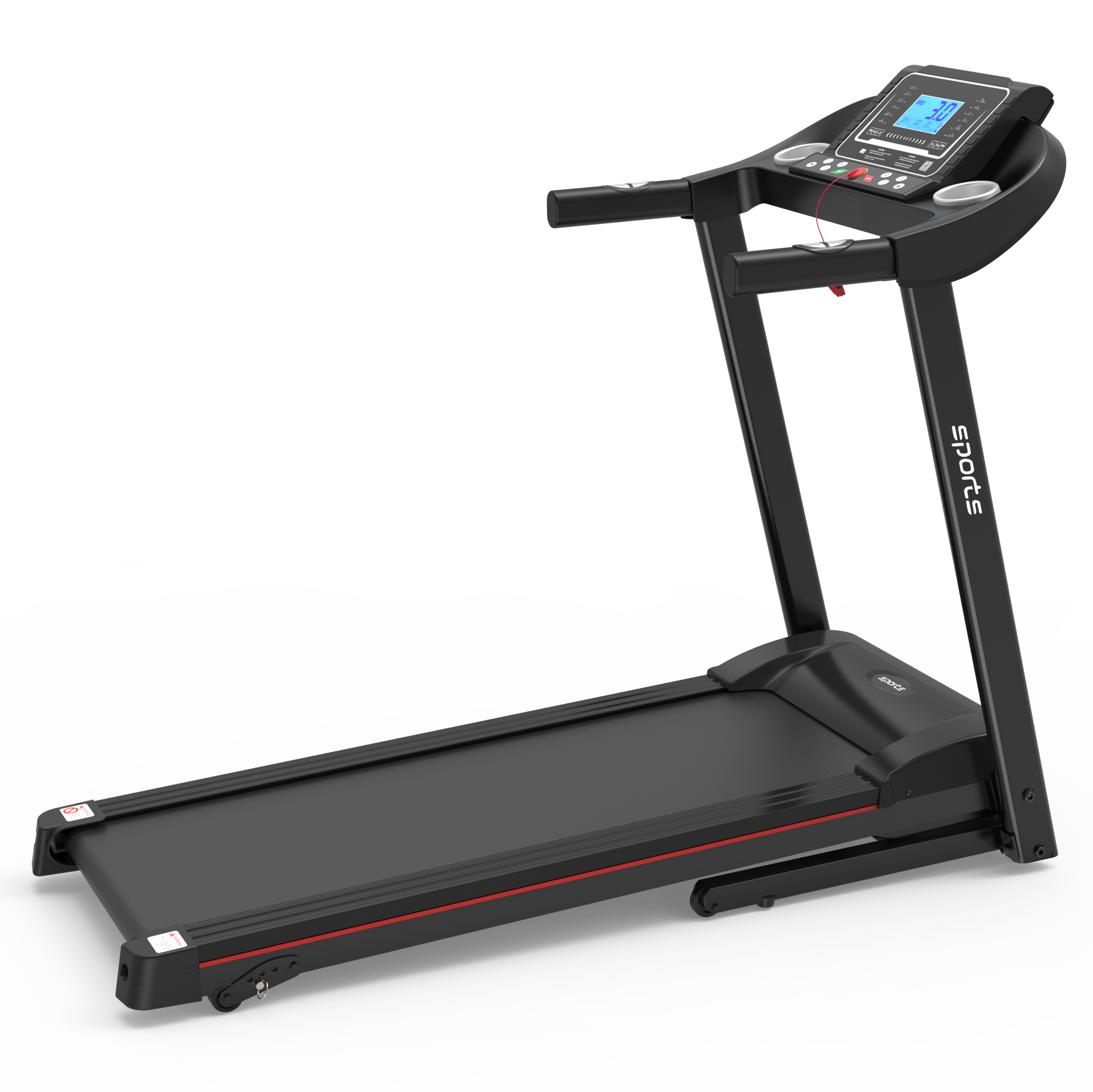 Fitshow App Home Foldable Treadmill with Incline, Folding Treadmill for Home Workout, Electric Walking Running Treadmill Machine 5' LCD Screen 250 LB Capacity Bluetooth Music