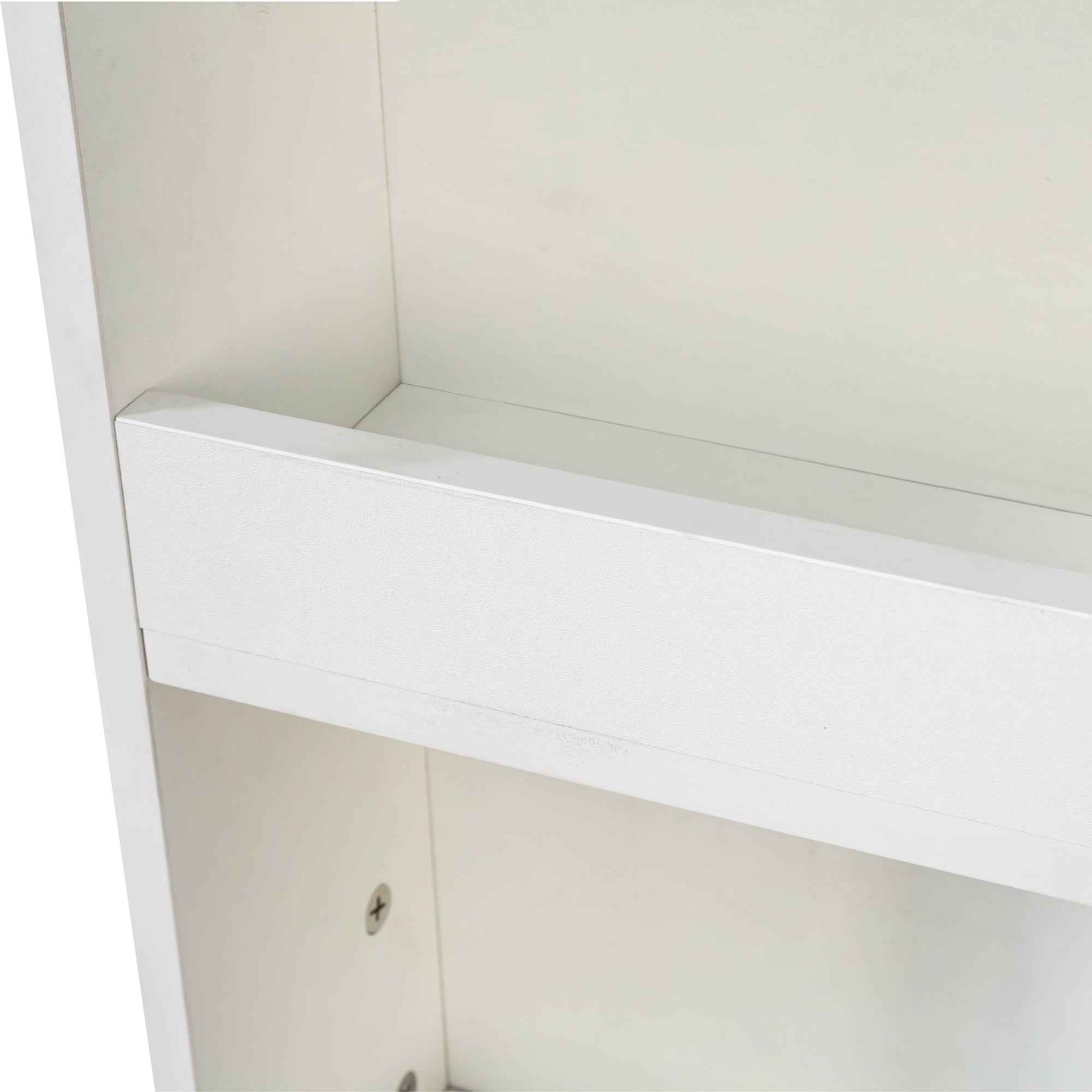 70.87' H Display Storage  Cabinet , 4-Tier Shelf, 3 Side Drawers & 4 small display shelves , Modern Wooden Tall Bookshelf Bookcase for Living Room Home Office