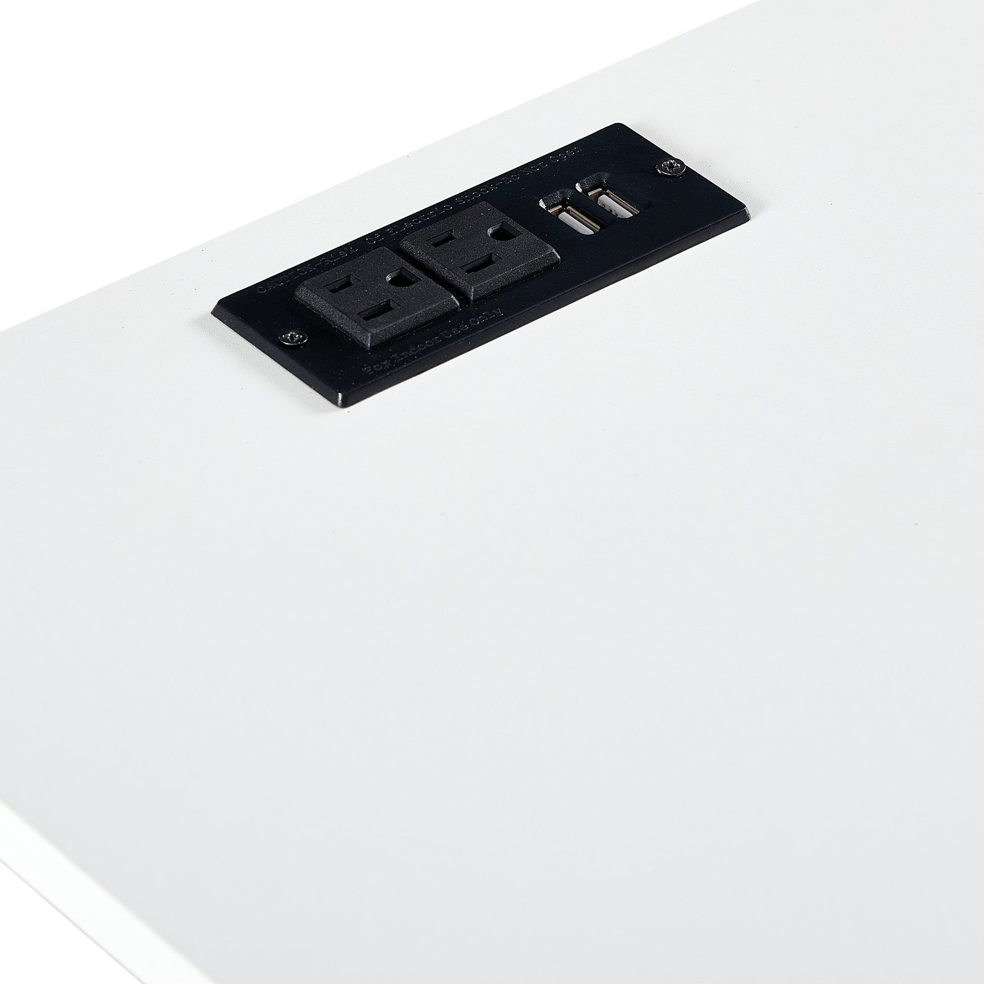 15.75" Rattan End table with Power Outlet  & USB Ports , Modern nightstand with drawer and solid wood legs, side table for living room, bedroom, white - Abrihome