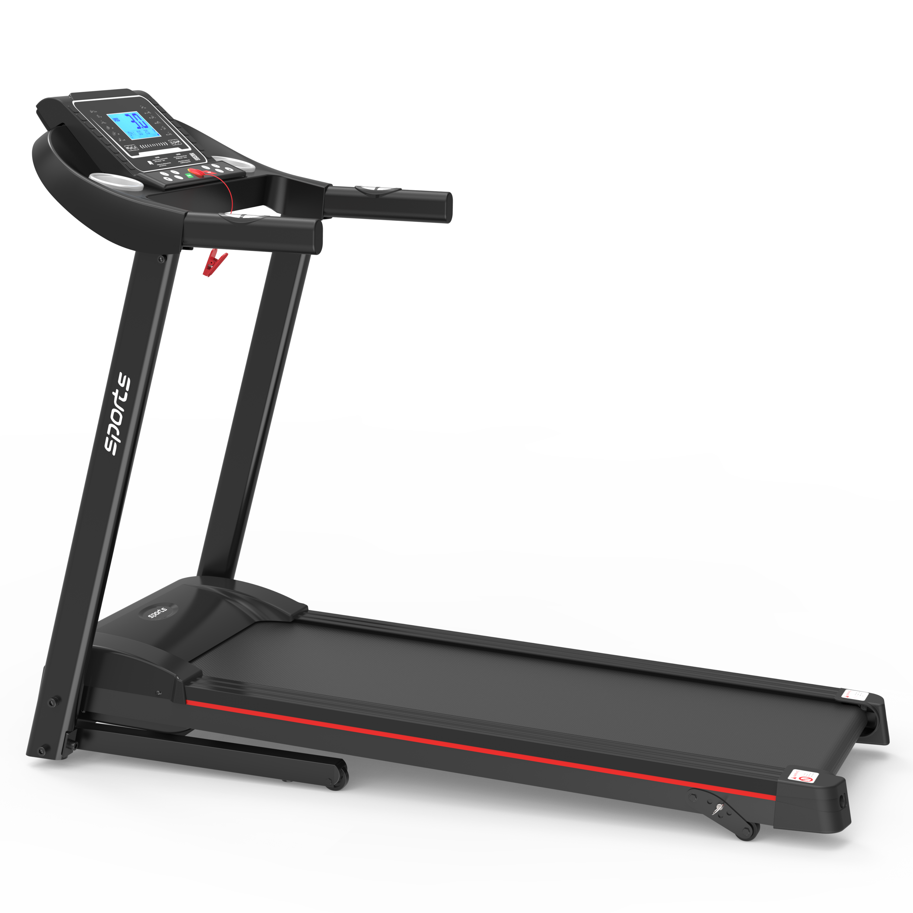 Fitshow App Home Foldable Treadmill with Incline, Folding Treadmill for Home Workout, Electric Walking Running Treadmill Machine 5" LCD Screen 250 LB Capacity Bluetooth Music