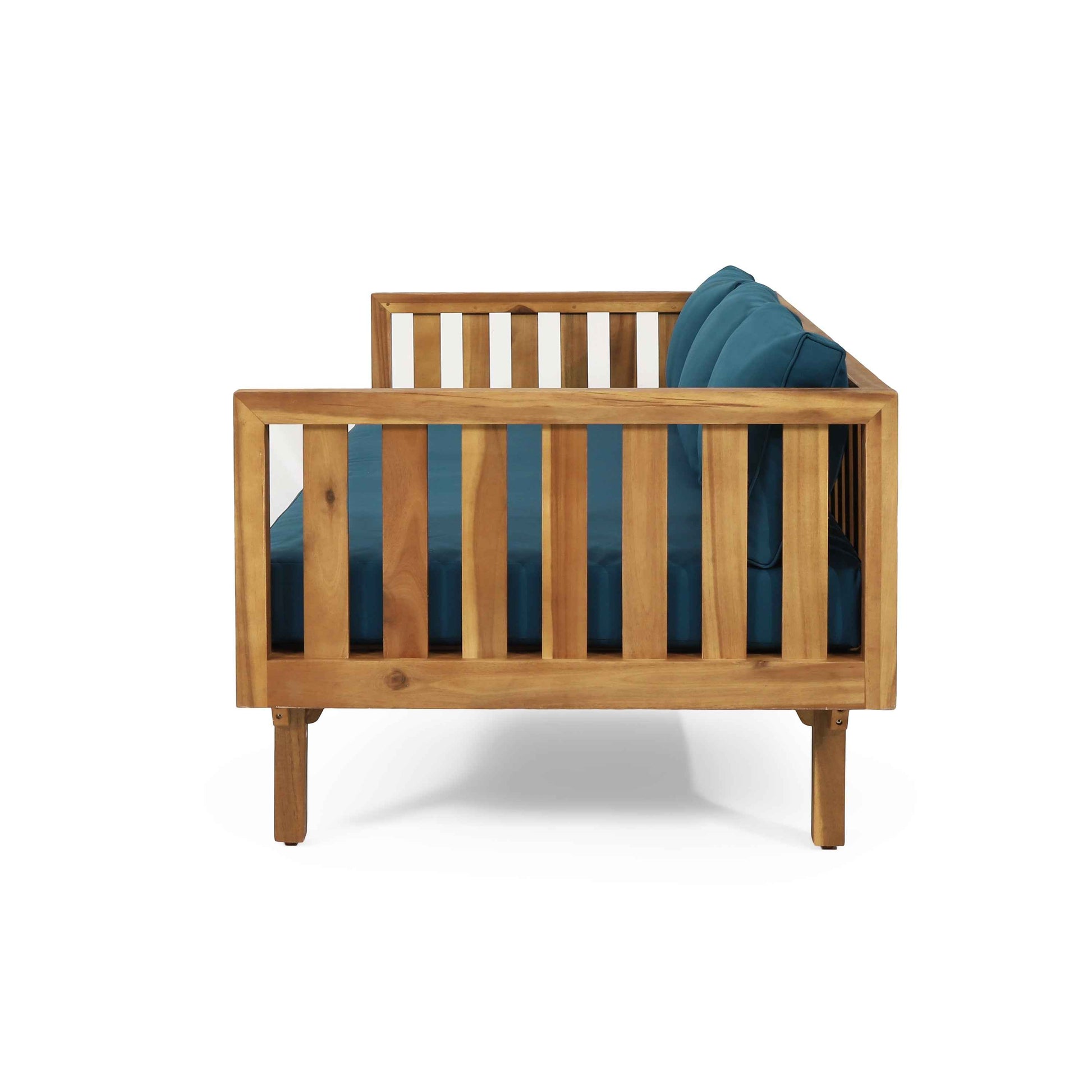 Claremont 3 Seater Daybed Teak Acacia Wood Water-Resistant Cushions