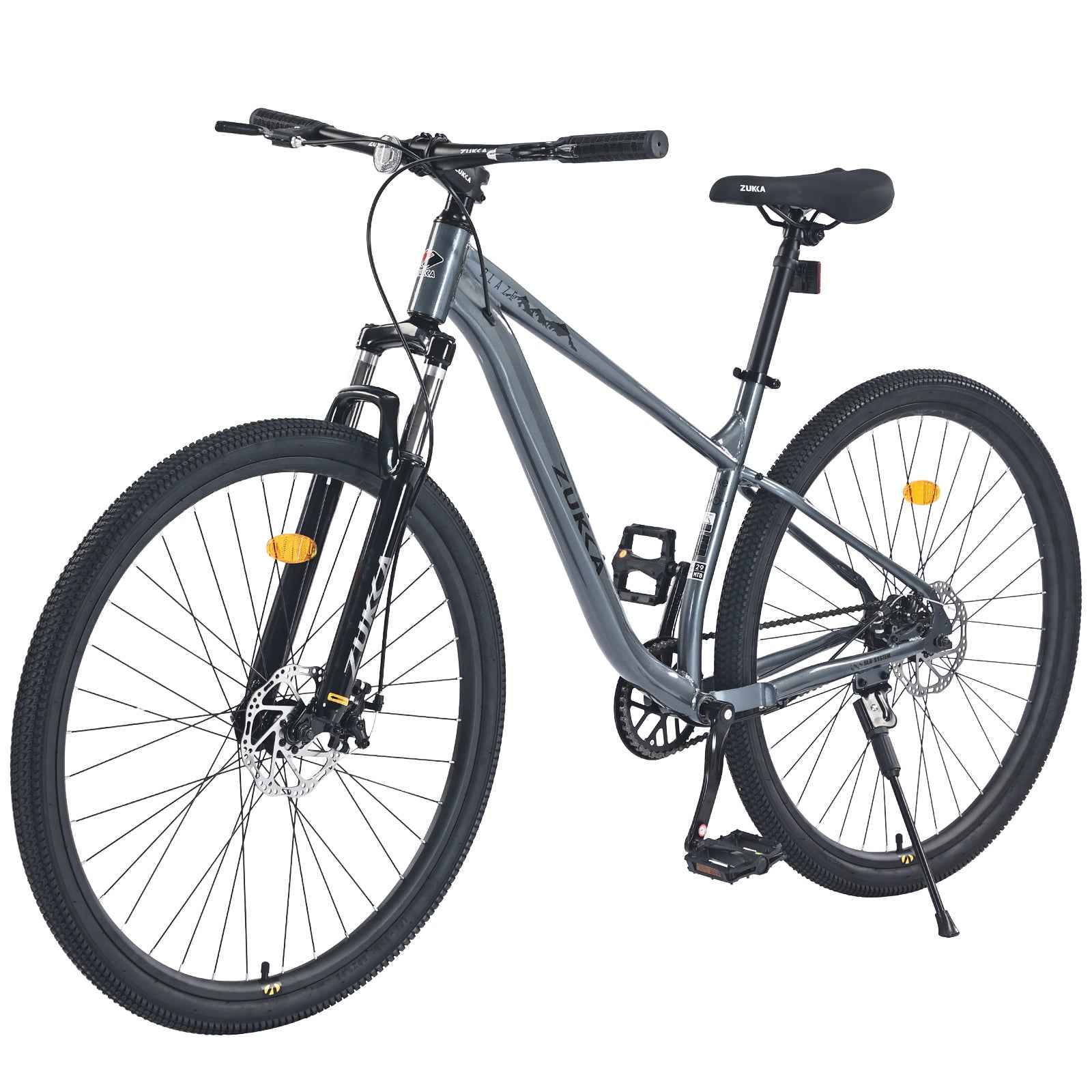 29 Inch Wheels Single Speed Mountain Bike, for Men Women Boys and Girls, Front Suspension, Steel Frame