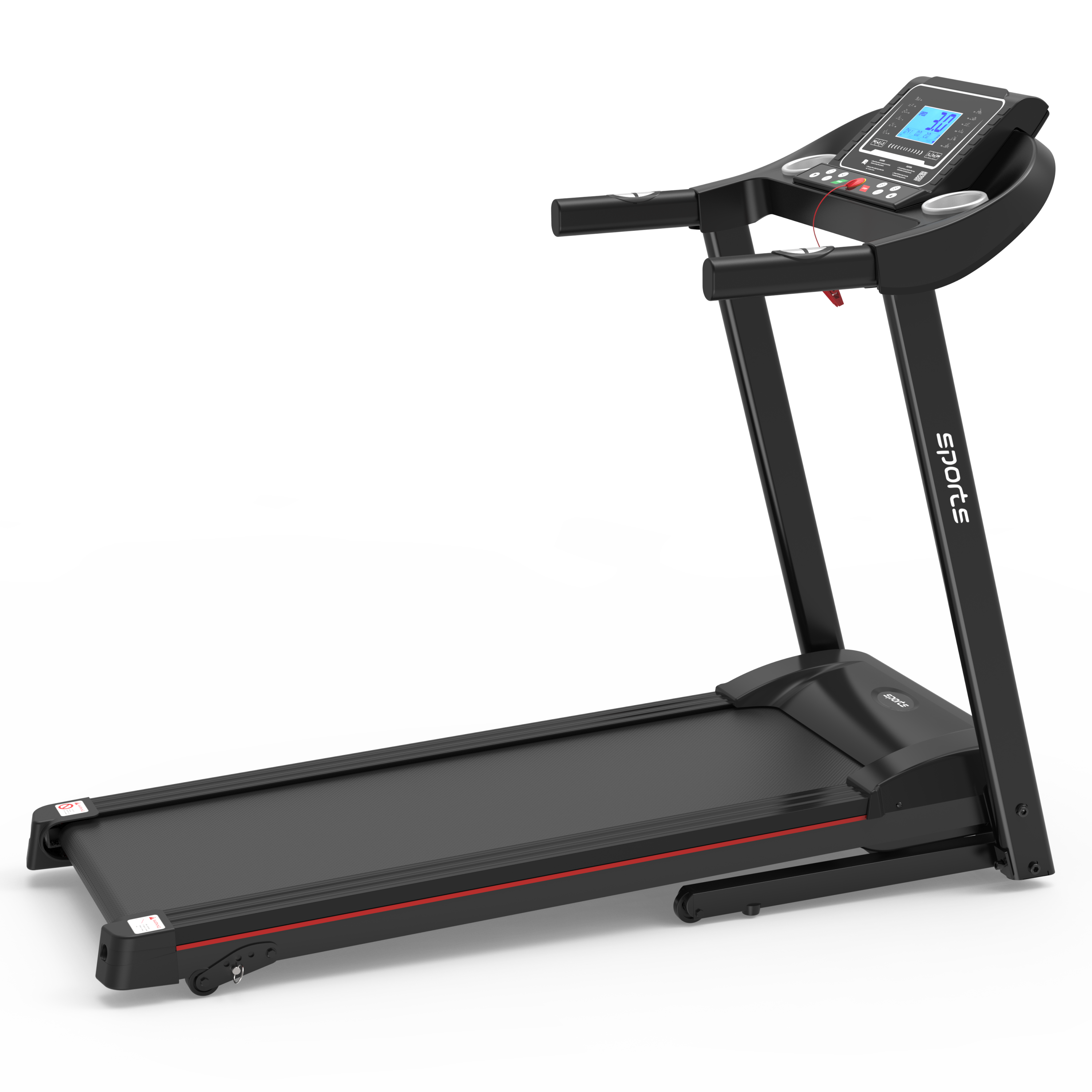 Fitshow App Home Foldable Treadmill with Incline, Folding Treadmill for Home Workout, Electric Walking Running Treadmill Machine 5" LCD Screen 250 LB Capacity Bluetooth Music