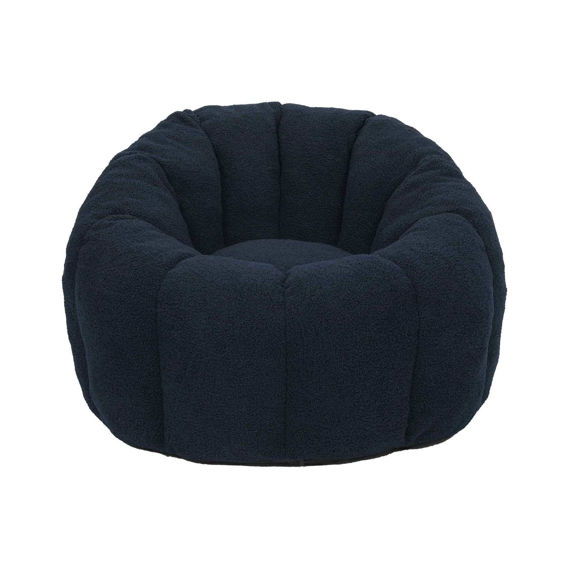 Bean Bag Chair, Bean Bag Sofa Chair with Armrests Stuffed High-Density Foam, Lazy Sofa Comfy Chairs BeanBag Chair for Adults in Living Room,Bedroom Reading