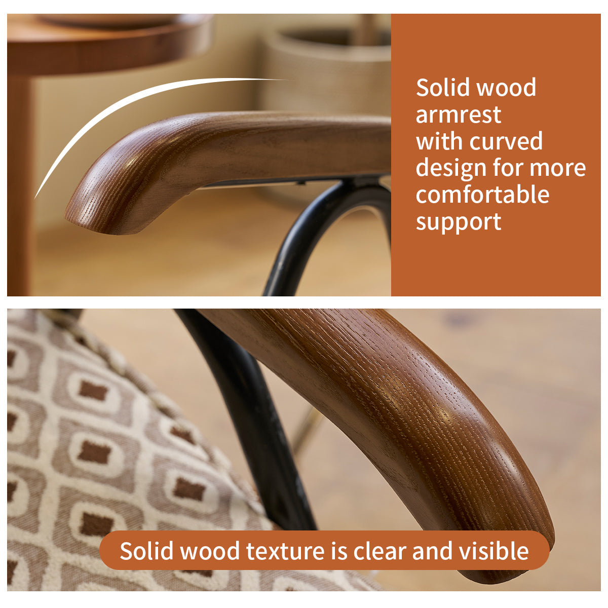 Pattern Colorful Fabric Armchair, Modern Accent Chair High Back, Living Room Chairs with Metal Legs and Soft Padded, Sofa Chairs for Home Office,Bedroom,Dining Room - Abrihome