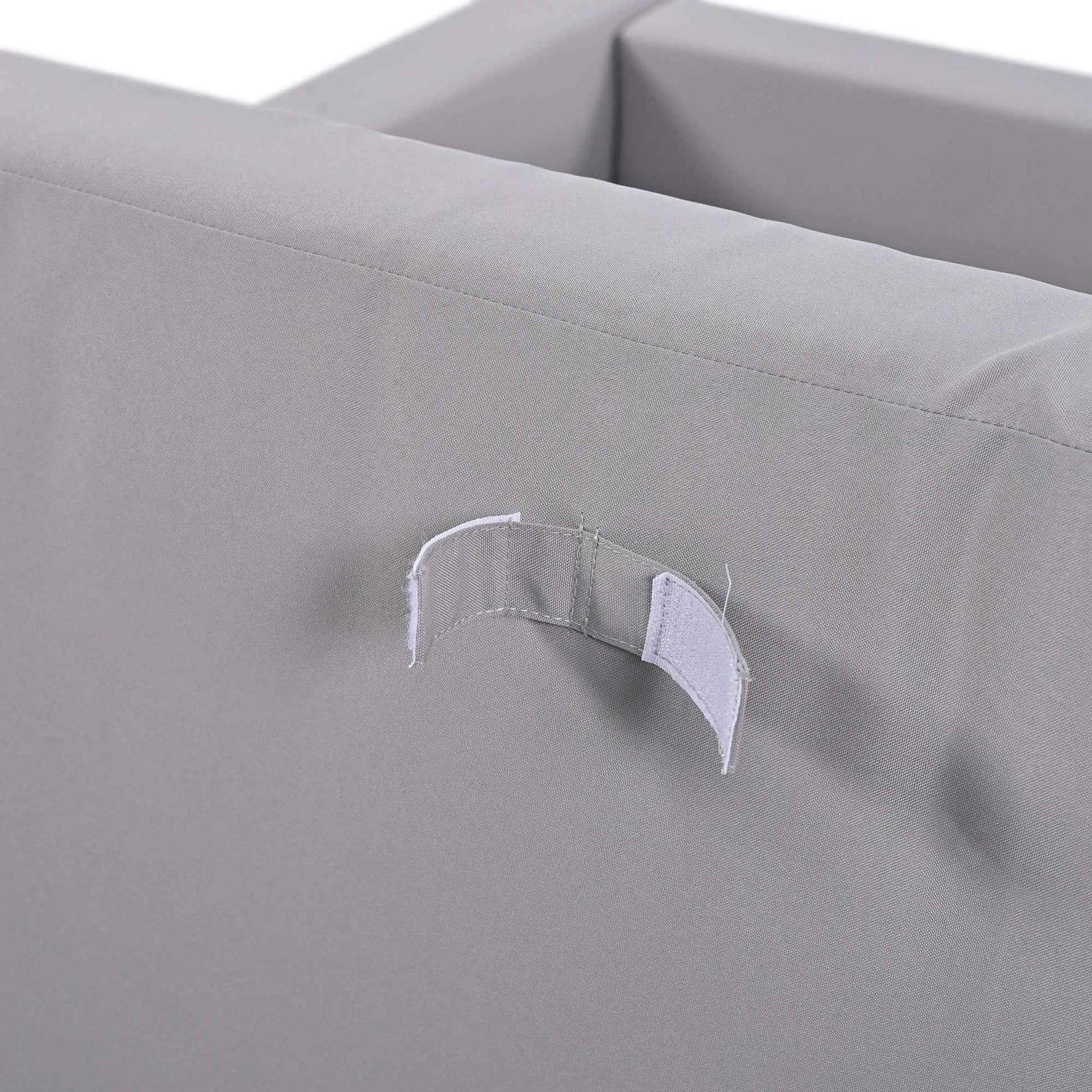 TOPMAX Modern Outdoor Daybed Patio Metal Daybed with Wood Topped Side Spaces for Drinks, 2 in 1 Padded Chaise Lounges for Poolside, Balcony, Deck, Gray