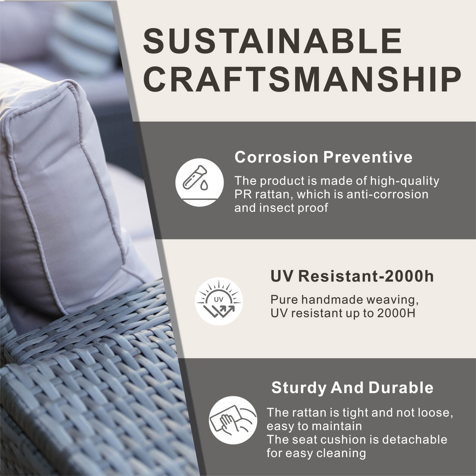 7-Seat Patio Sofa Set with Built-in Storage Boxes (PAS-1503-SET) - Abrihome