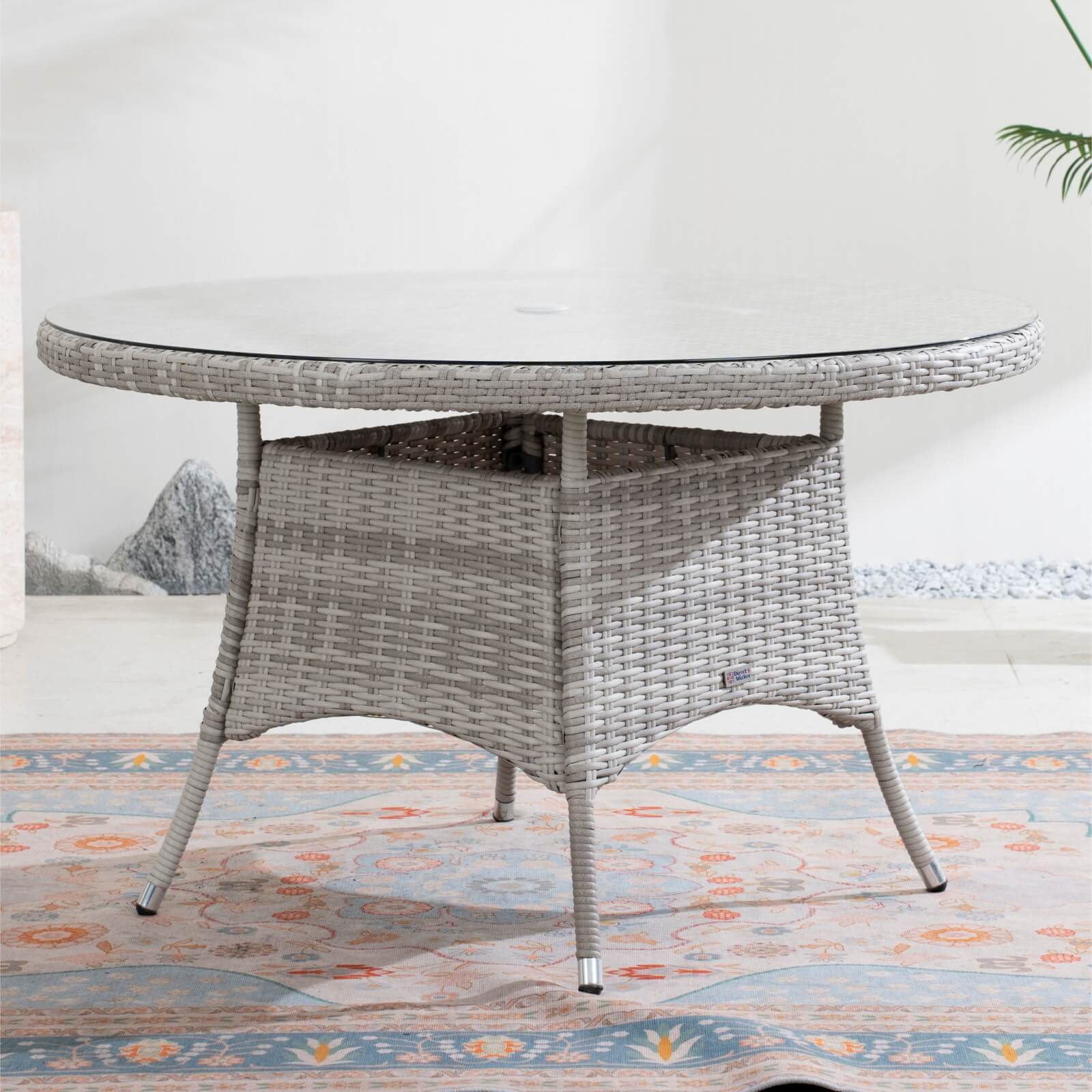 4-Seat Round Outdoor Dining Table – Table Only(PAD-1709-TA) - Abrihome