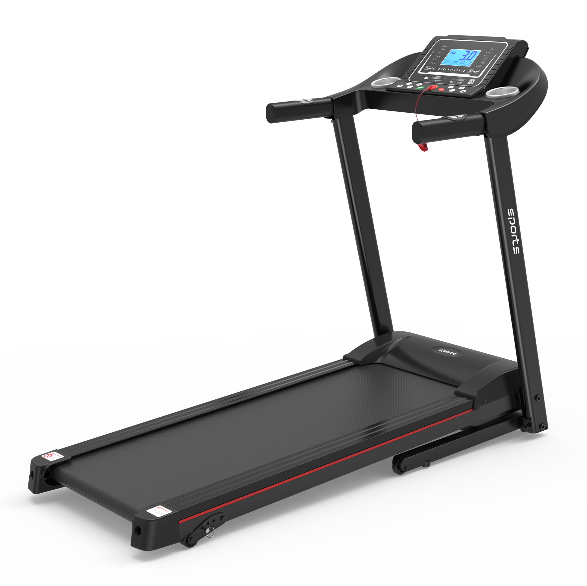 Fitshow App Home Foldable Treadmill with Incline, Folding Treadmill for Home Workout, Electric Walking Running Treadmill Machine 5' LCD Screen 250 LB Capacity Bluetooth Music