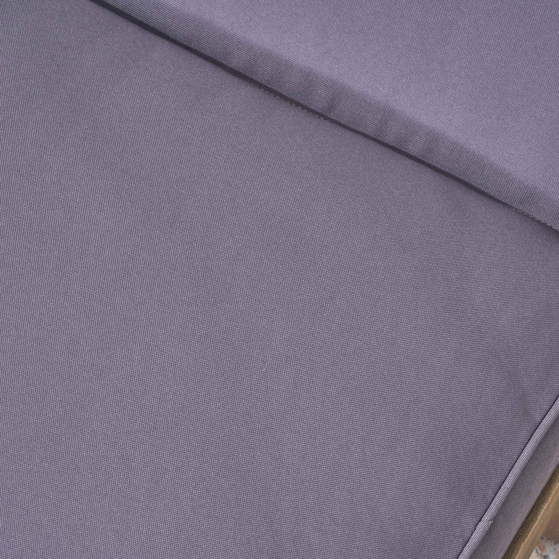 ARIANA KD Wooden Chaise Lounge with Cushion, Stylish Outdoor Relaxation, Grey Acacia Wood, 78.75 Inches
