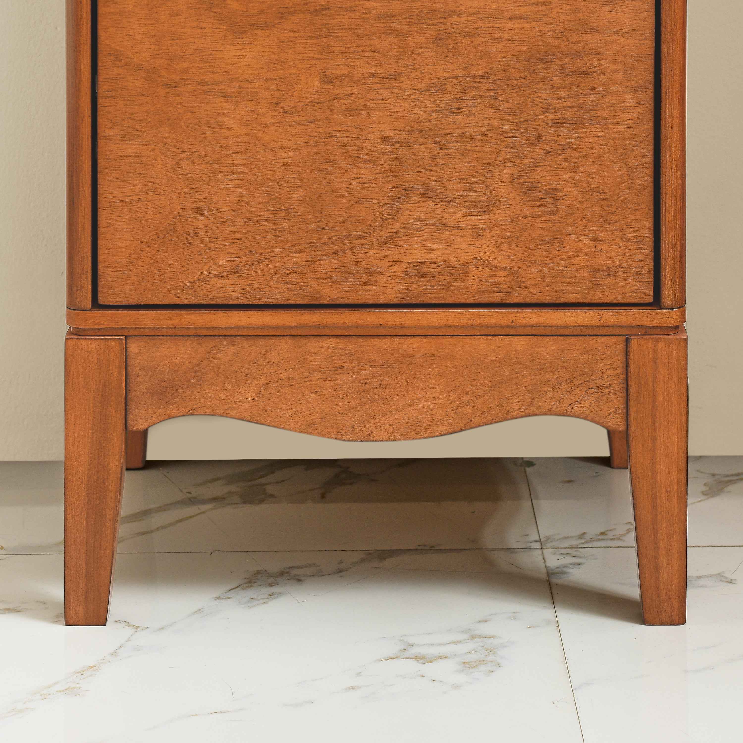 Modern Bathroom Floor Cabinet &Linen cabinet with Adjustable Shelves,Antique Brass(14.5'×12.6'×35.7')