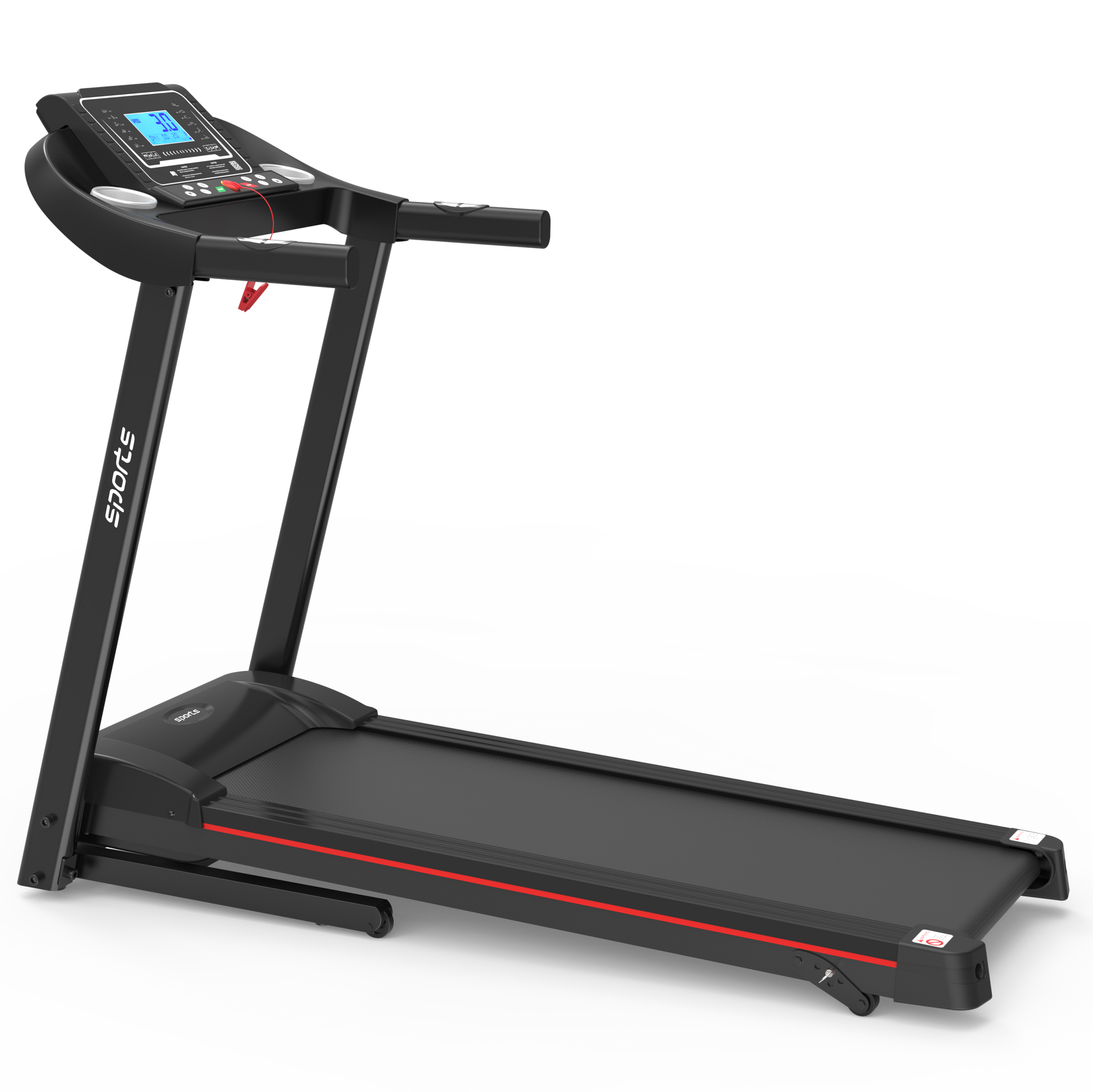Fitshow App Home Foldable Treadmill with Incline, Folding Treadmill for Home Workout, Electric Walking Running Treadmill Machine 5' LCD Screen 250 LB Capacity Bluetooth Music