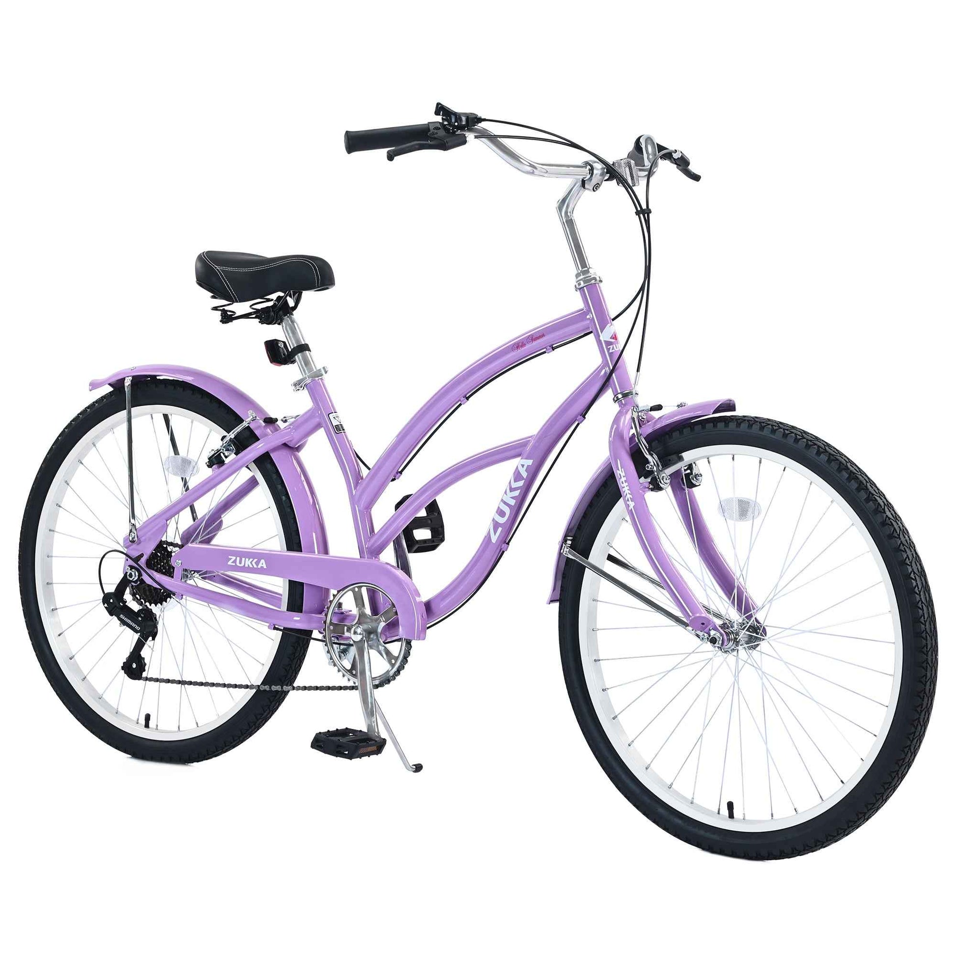 7 Speed Bicycles,  Multiple Colors 26'Inch  Beach Cruiser Bike