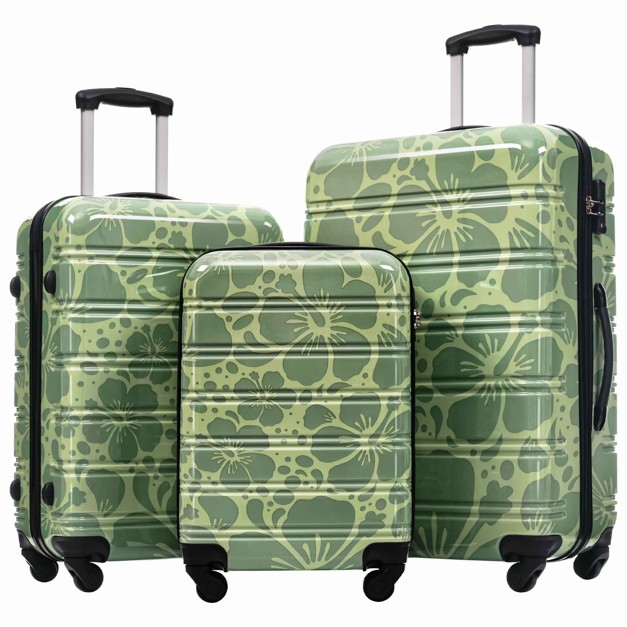 Hardshell Luggage Sets 3 pcs Spinner Suitcase with TSA Lock Lightweight-20'+24'+28' Luggages