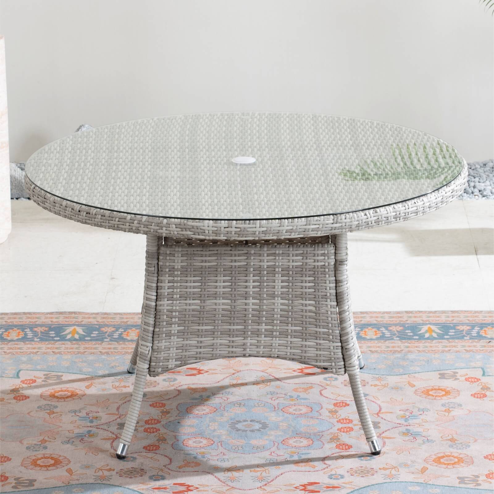 4-Seat Round Outdoor Dining Table – Table Only(PAD-1709-TA) - Abrihome