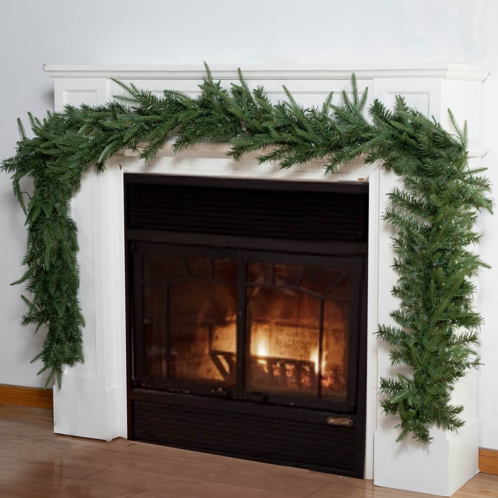 Pine Needle Garland with Optional Warm White LED Lights(PJG-2513) - Abrihome