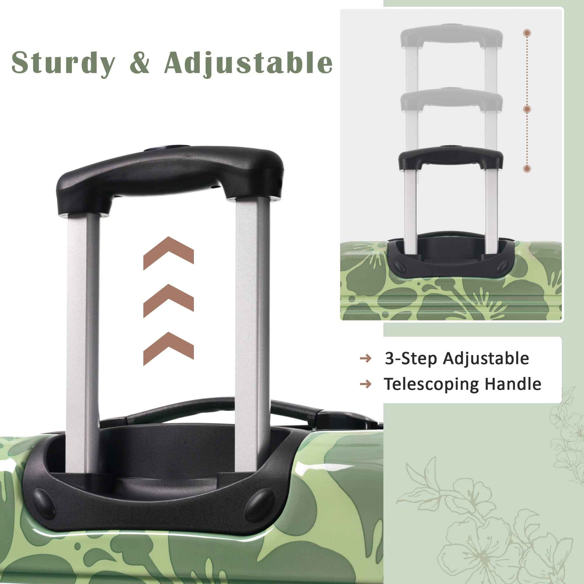 Hardshell Luggage Sets 3 pcs Spinner Suitcase with TSA Lock Lightweight-20'+24'+28' Luggages