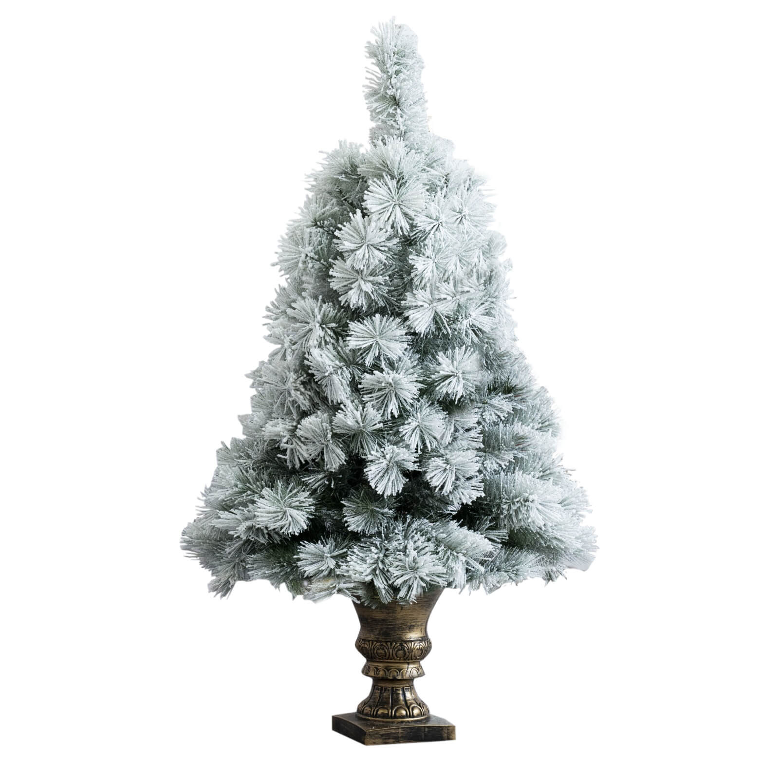 4FT Snow-Flocked Mini Christmas Tree(PJT-2508) - Abrihome