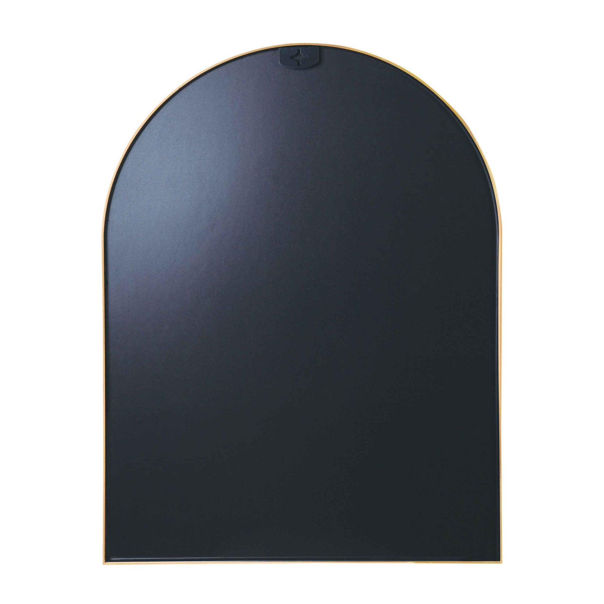 30x36 Inch Gold Metal Framed Arched Bathrrom Mirror for Wall.