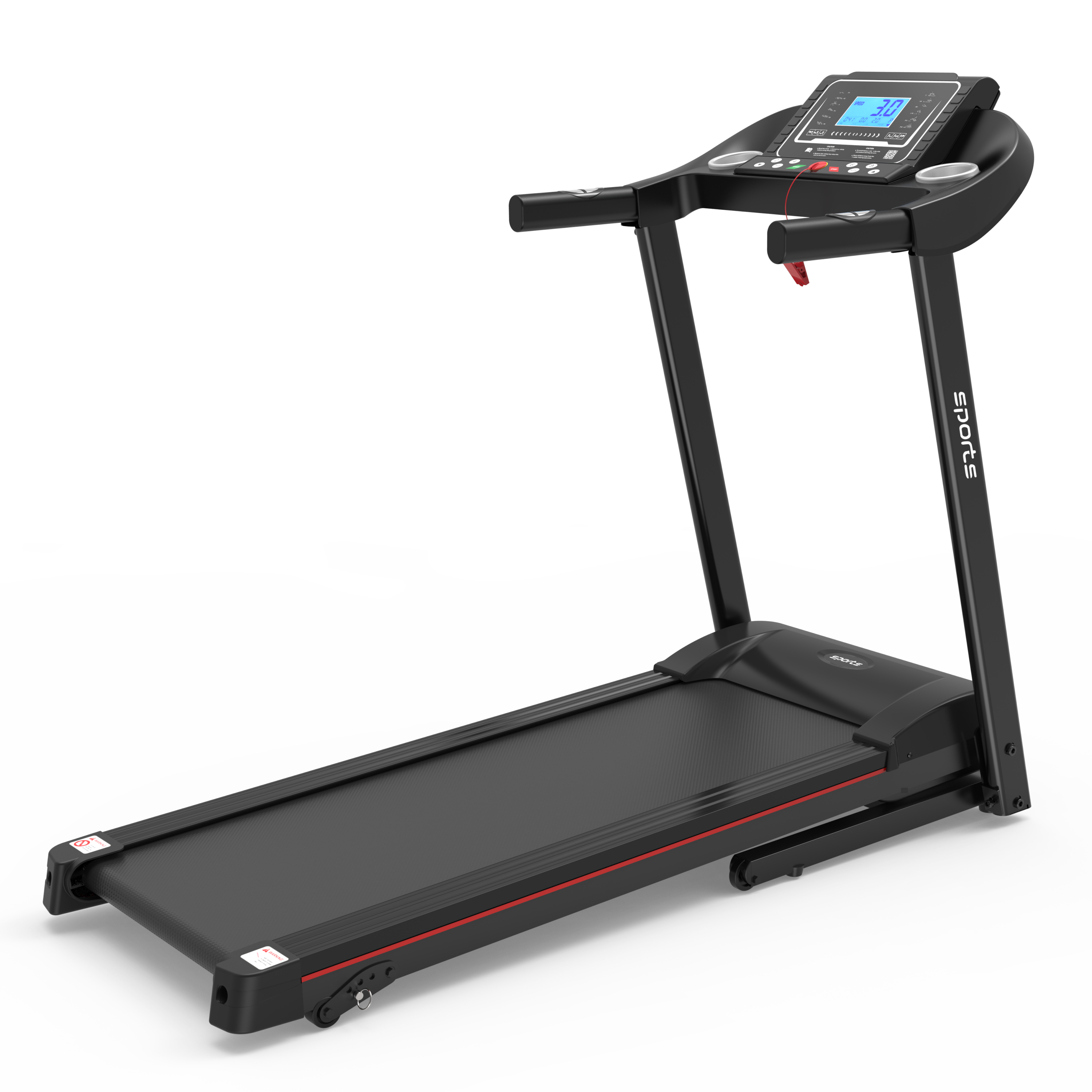 Fitshow App Home Foldable Treadmill with Incline, Folding Treadmill for Home Workout, Electric Walking Running Treadmill Machine 5" LCD Screen 250 LB Capacity Bluetooth Music