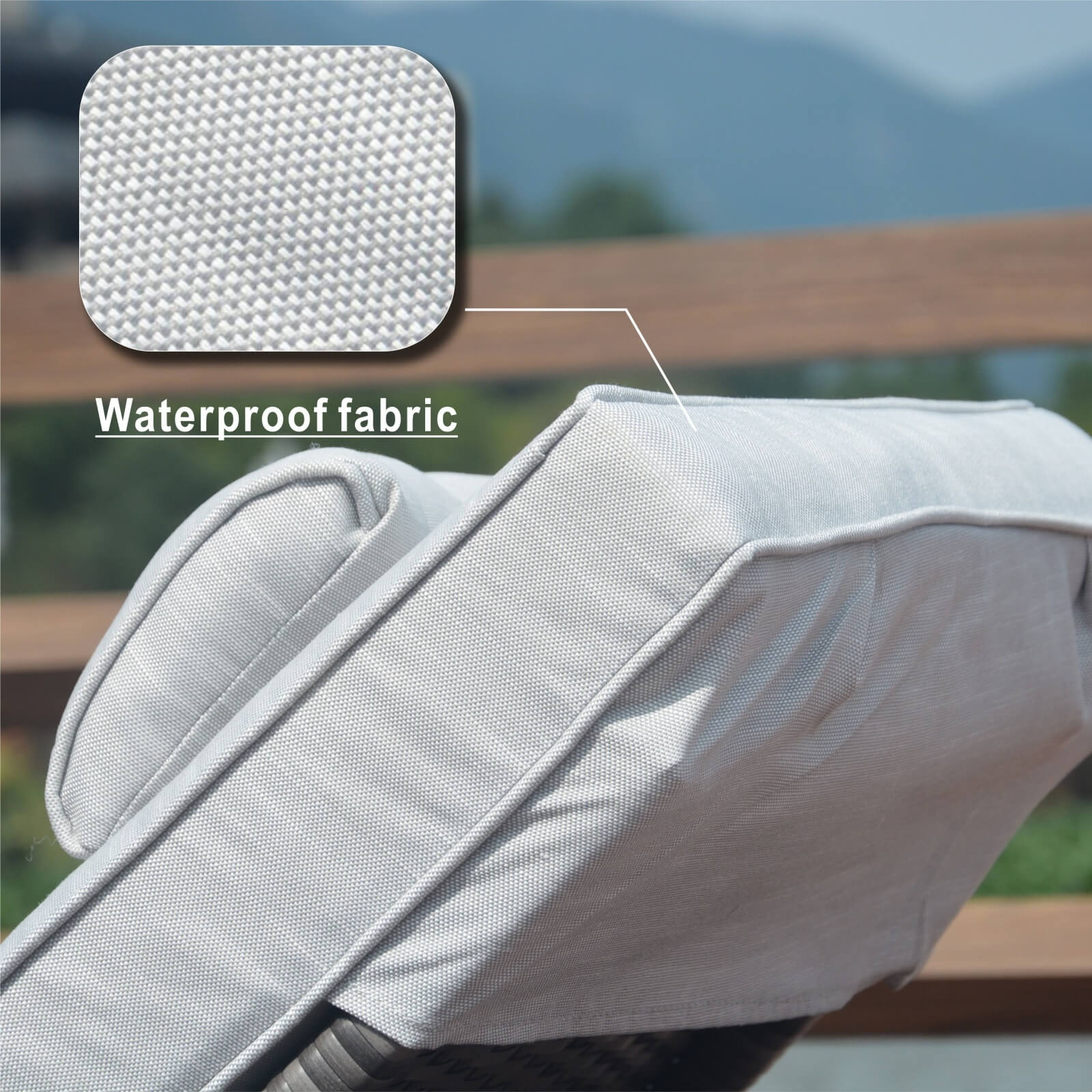 Outdoor Wicker Reclining Chaise Lounge(PAL-1127B) - Abrihome