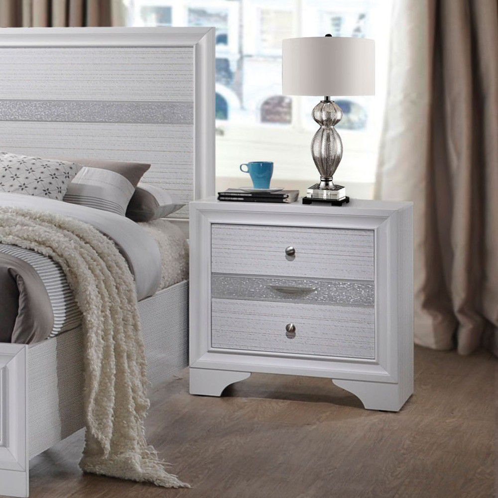 ACME Naima Nightstand in White 25773