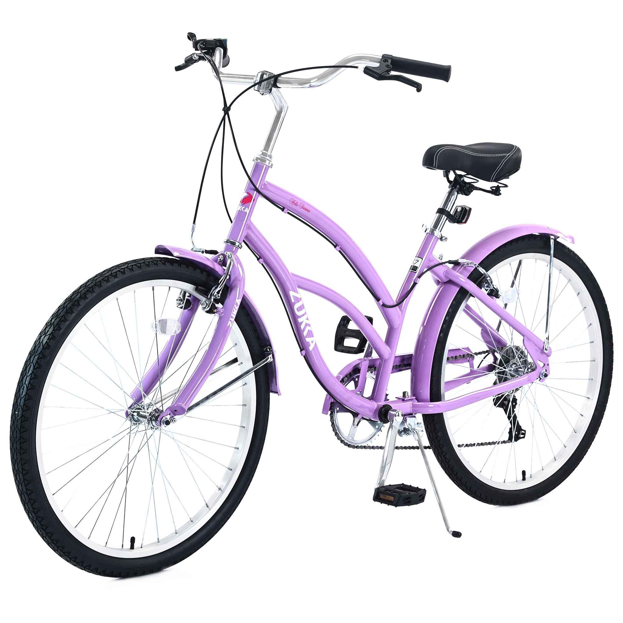 7 Speed Bicycles,  Multiple Colors 26'Inch  Beach Cruiser Bike