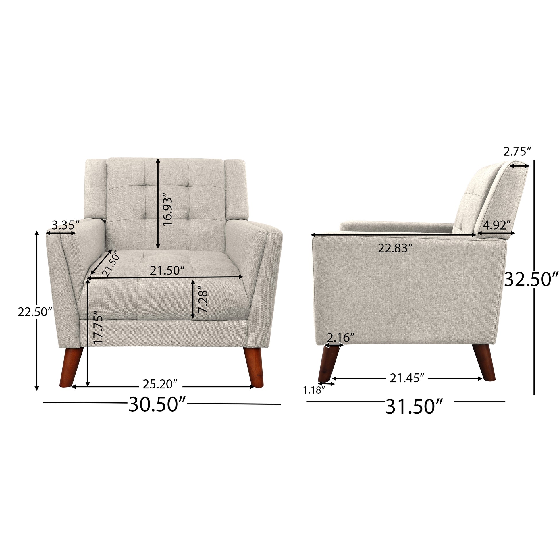 Mid-century Modern Armchair - Abrihome