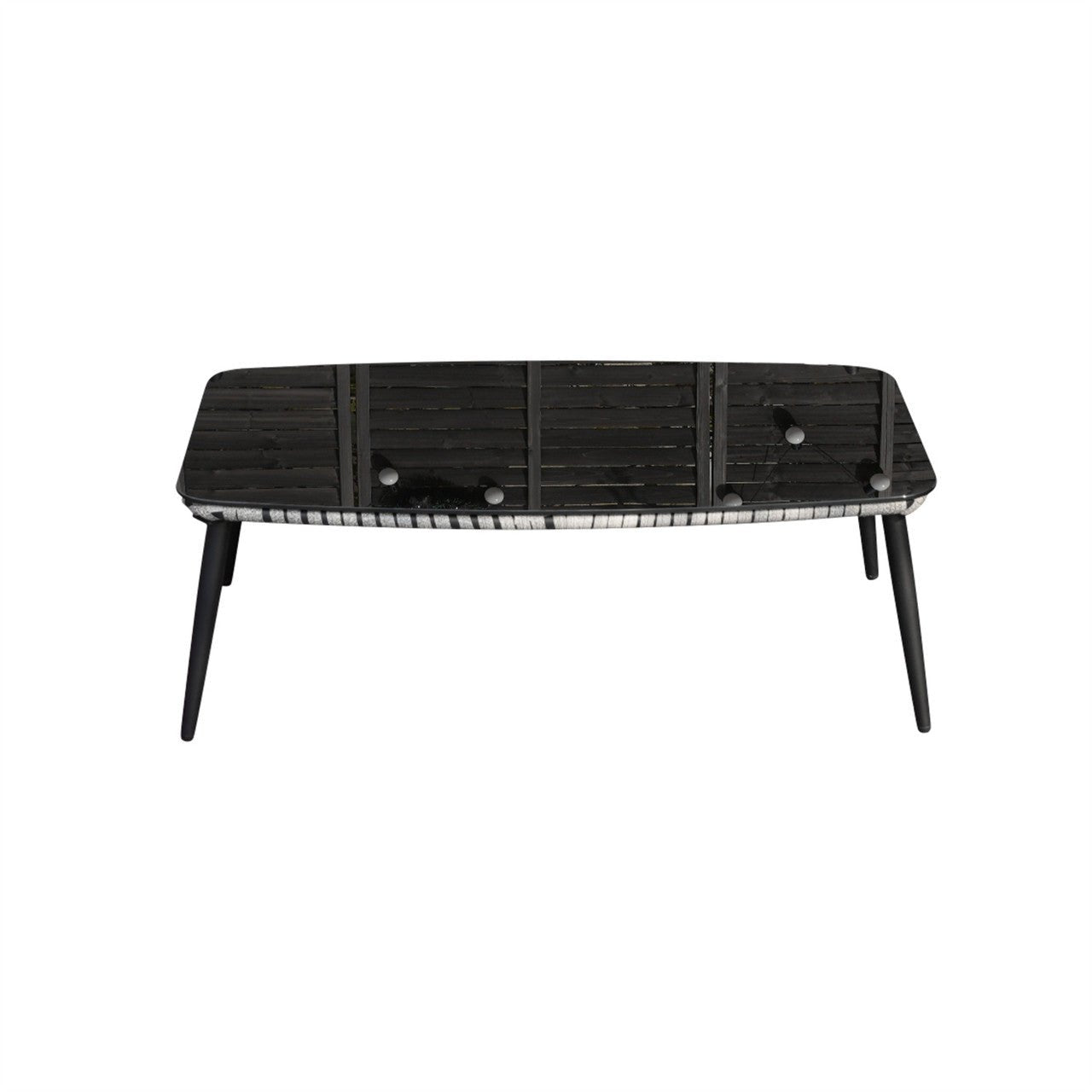 4-Seat Patio Aluminum Frame Wicker Sofa Set with Coffee Table (PAS-1649B) - Direct Wicker