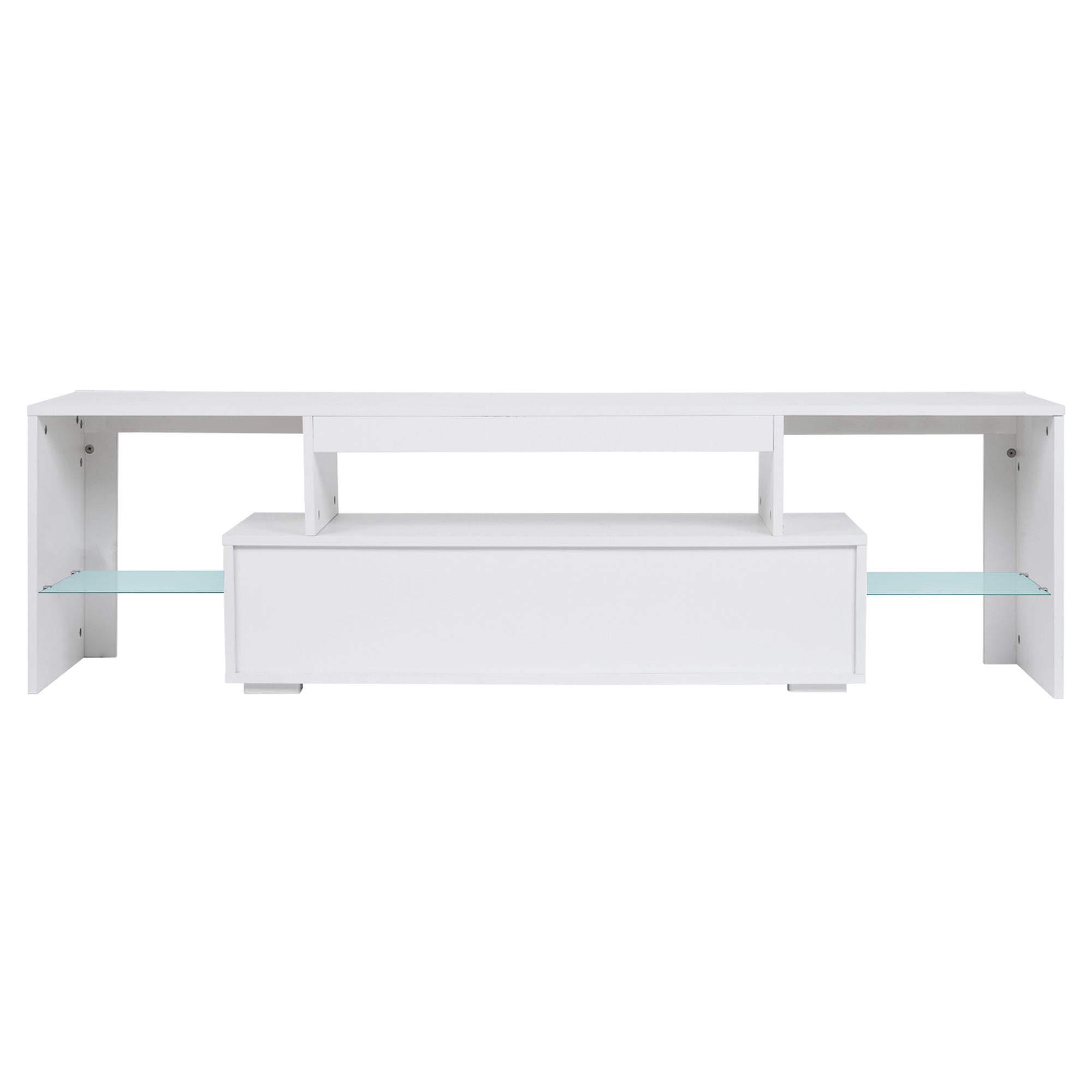 LED TV stand modern TV stand with storage Entertainment Center with drawer TV cabinet for Up to 75 inch for Gaming Living Room Bedroom