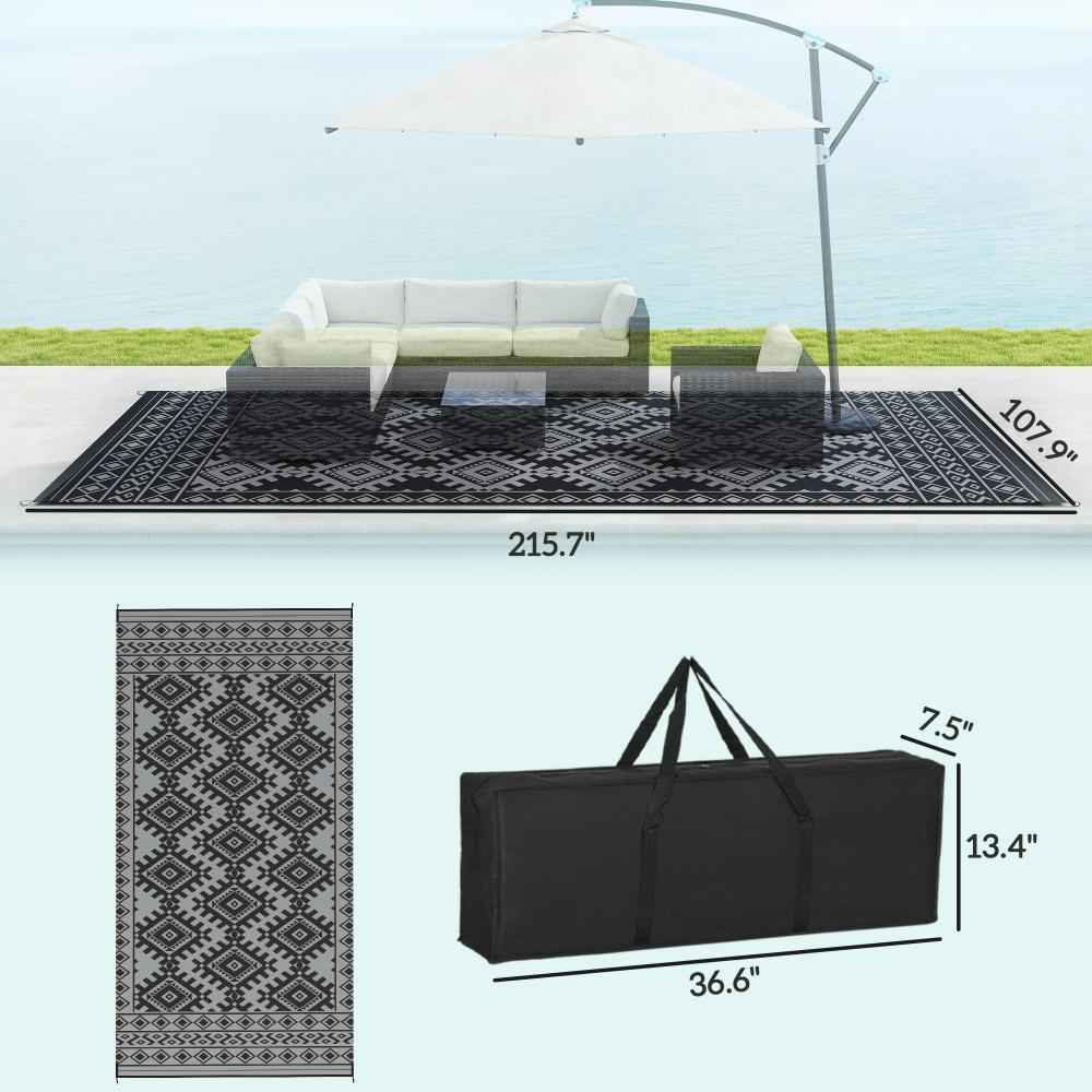 Portable Outside Camping Area Carpet Mat,Reversible Rug,Outdoor Rug for Patio for Decor