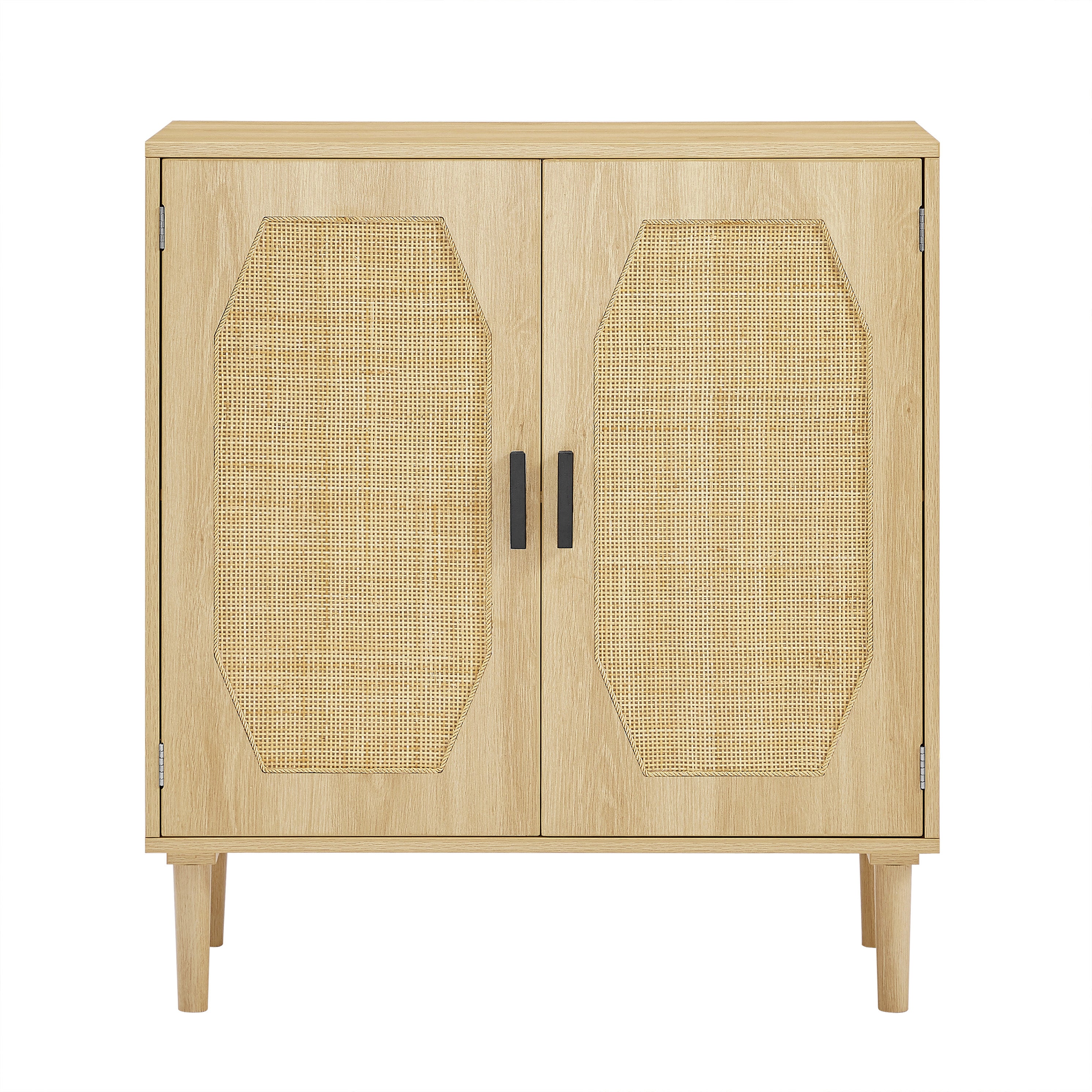 Kitchen storage cabinets with rattan decorative doors, buffets, wine cabinets, dining rooms, hallways, cabinet console tables, Natural, 31.5''W X 15.8''D X 34.6"H.