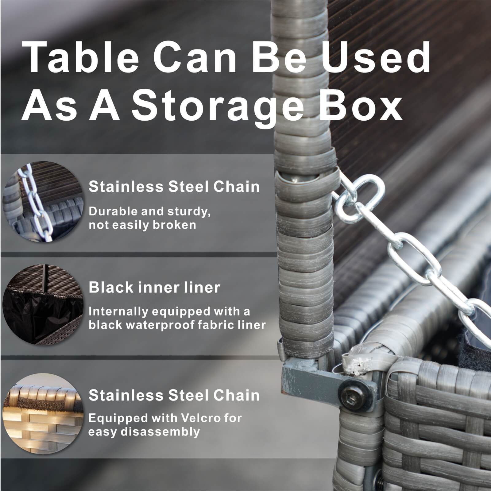 7-Seat Patio Sofa Set with Built-in Storage Boxes (PAS-1503-SET) - Abrihome