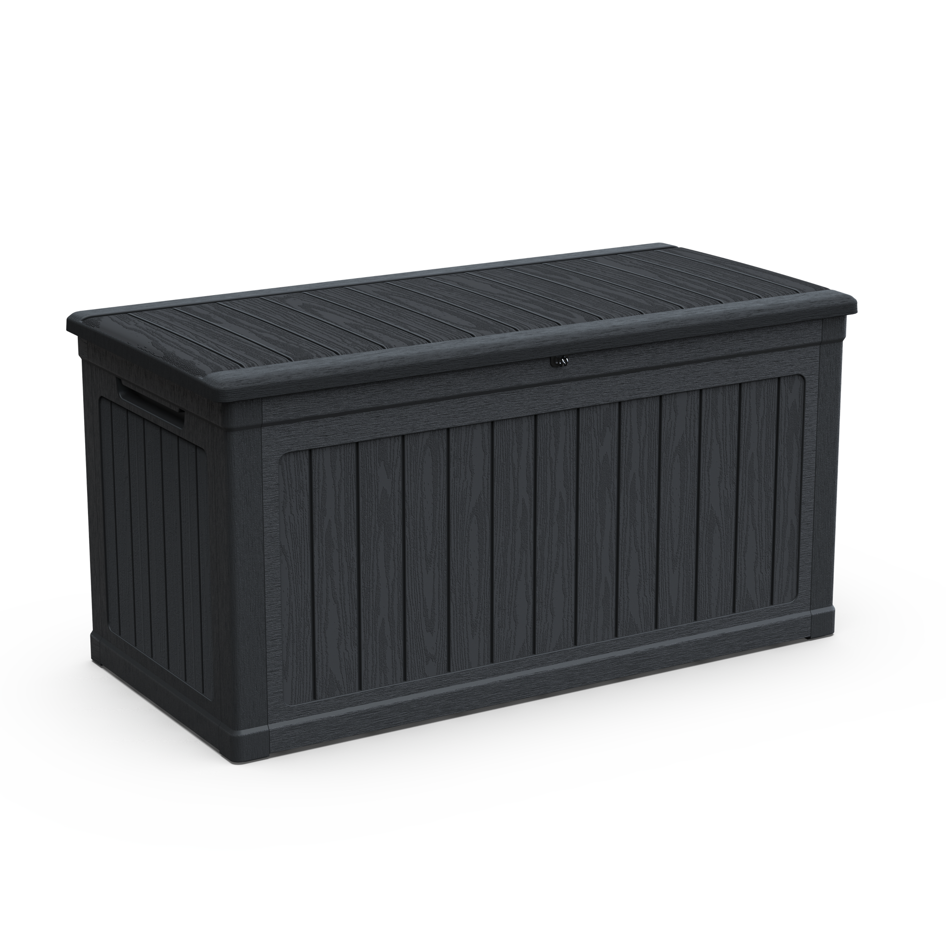 230 Gallon Large Outdoor Storage XXL Deck Box for Patio Furniture, Outdoor Cushions, Garden Tools and Sports/Pools Equipment, Waterproof Resin, Lockable, Black