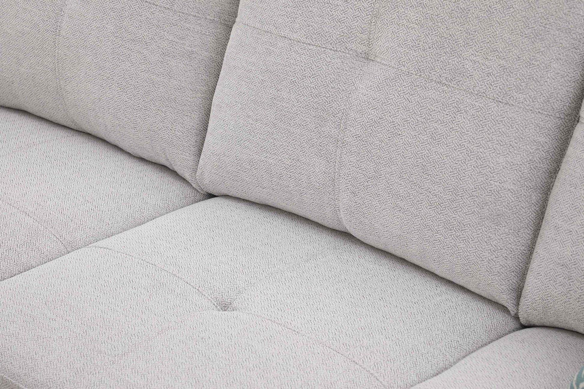 Accent Pillow - Equipped Sectional Sofa in Light Grey